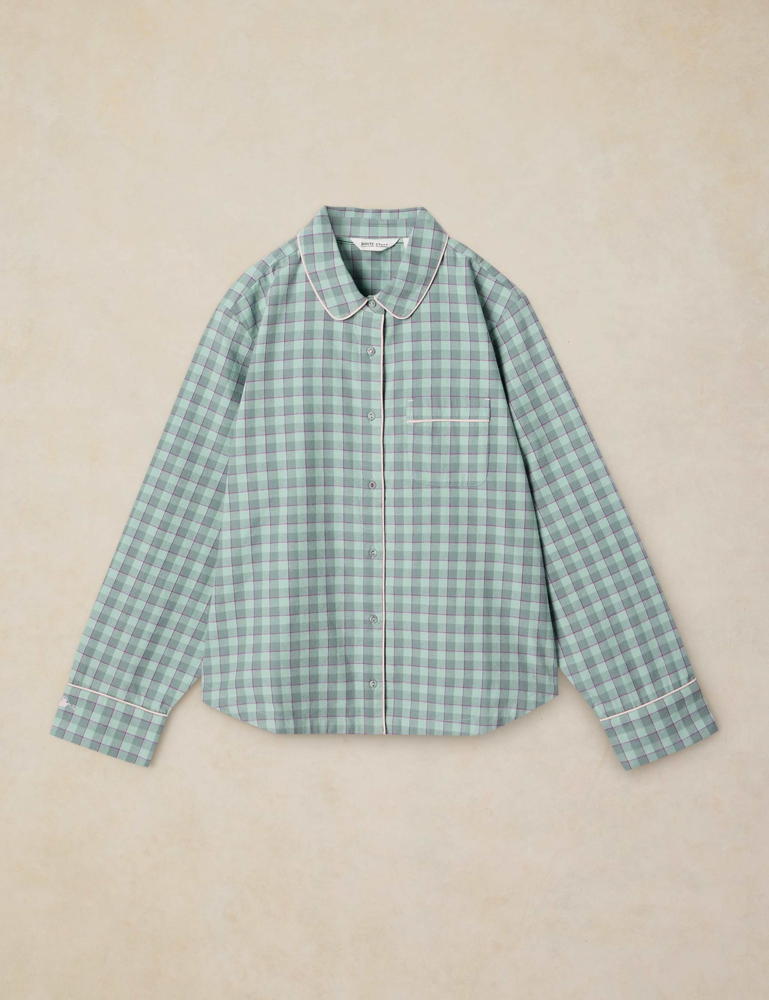Cotton Rich Checked Pyjama Top 2 of 6