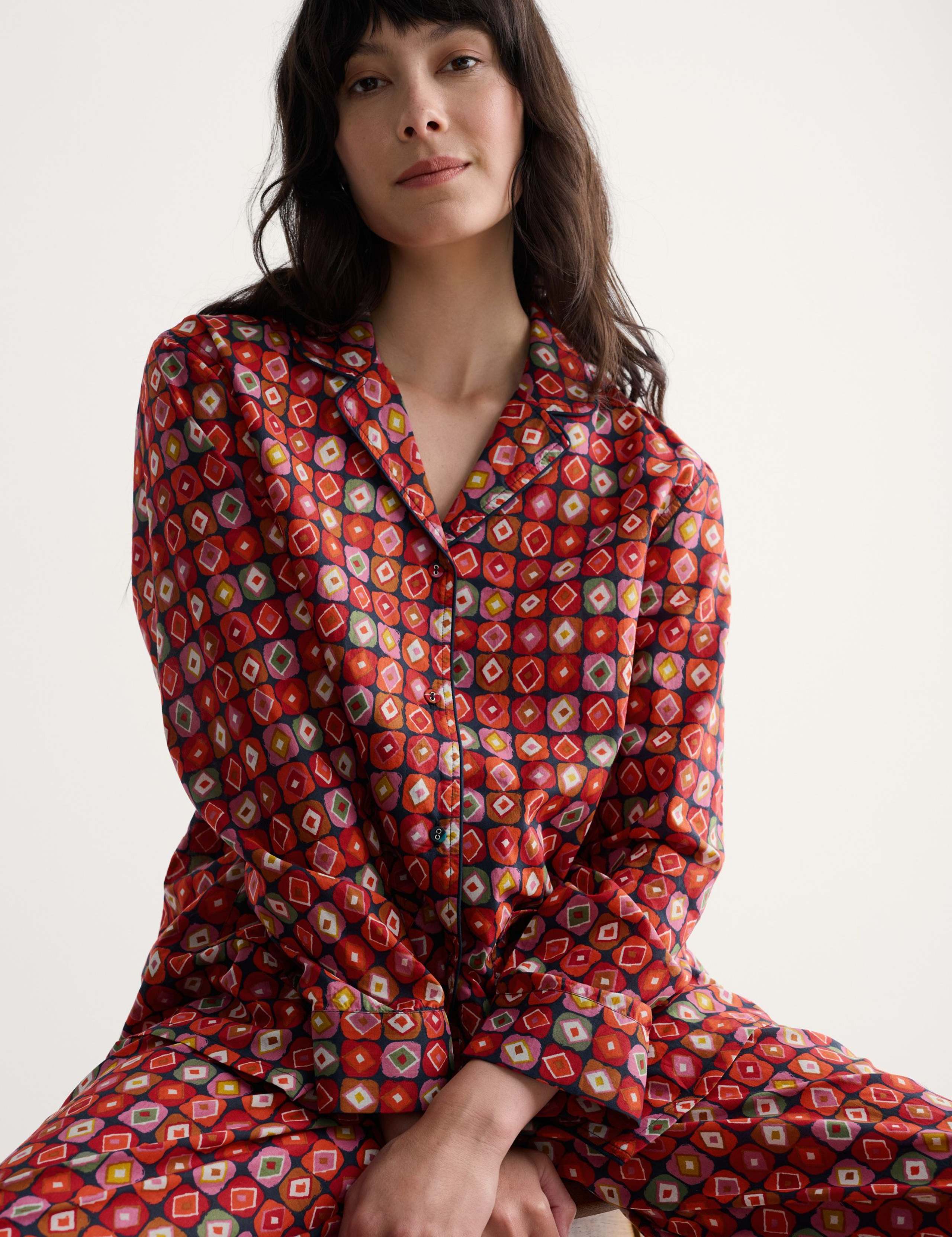 Pure Cotton Printed Pyjama Set 3 of 5