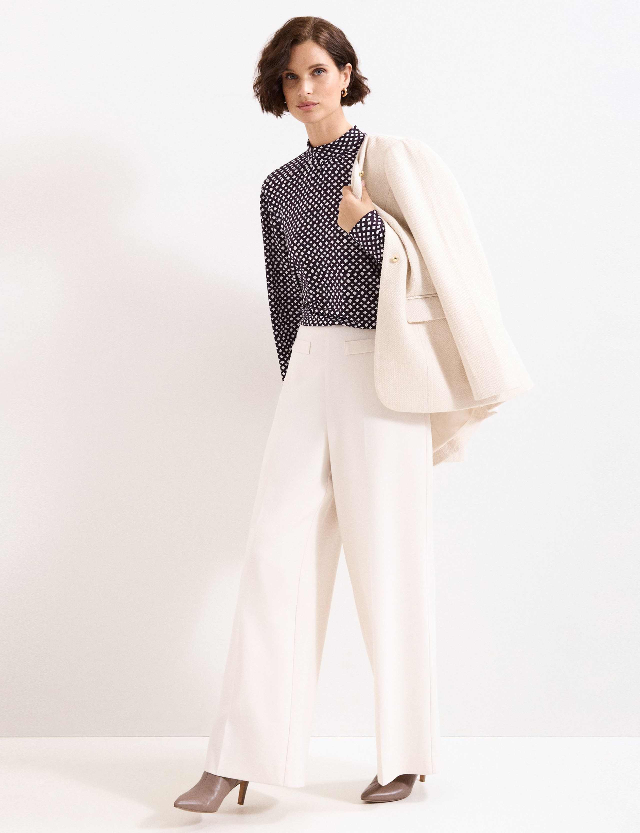 Printed High Neck Blouse 3 of 7