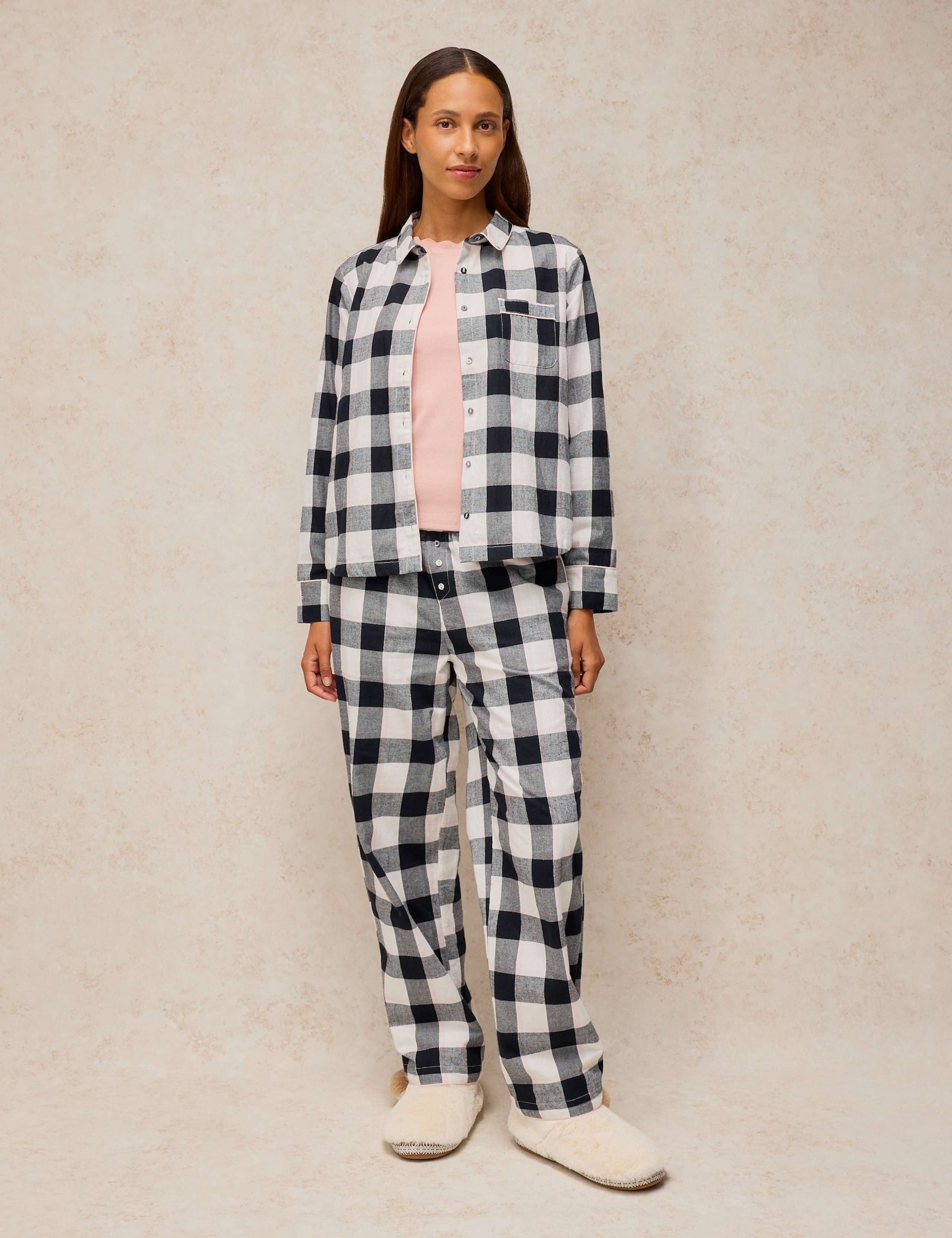 Cotton Rich Checked Pyjama Top 3 of 6