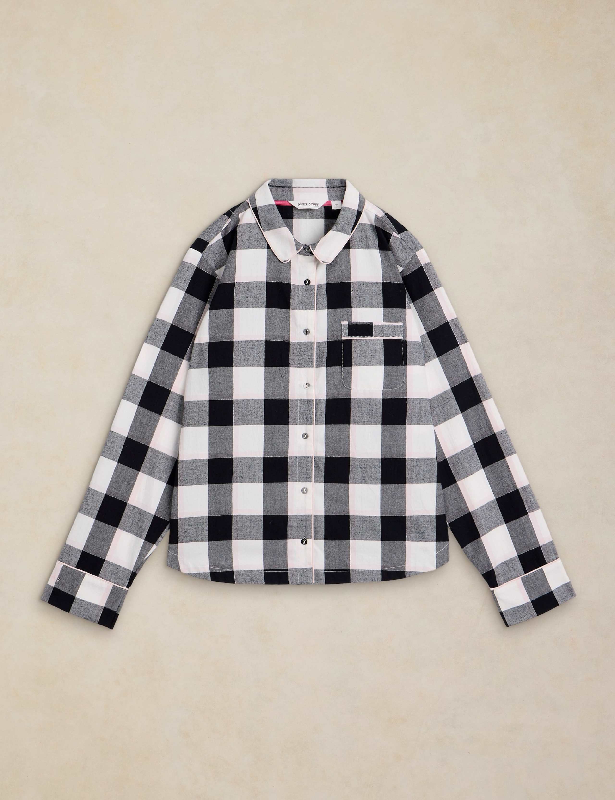 Cotton Rich Checked Pyjama Top 2 of 6