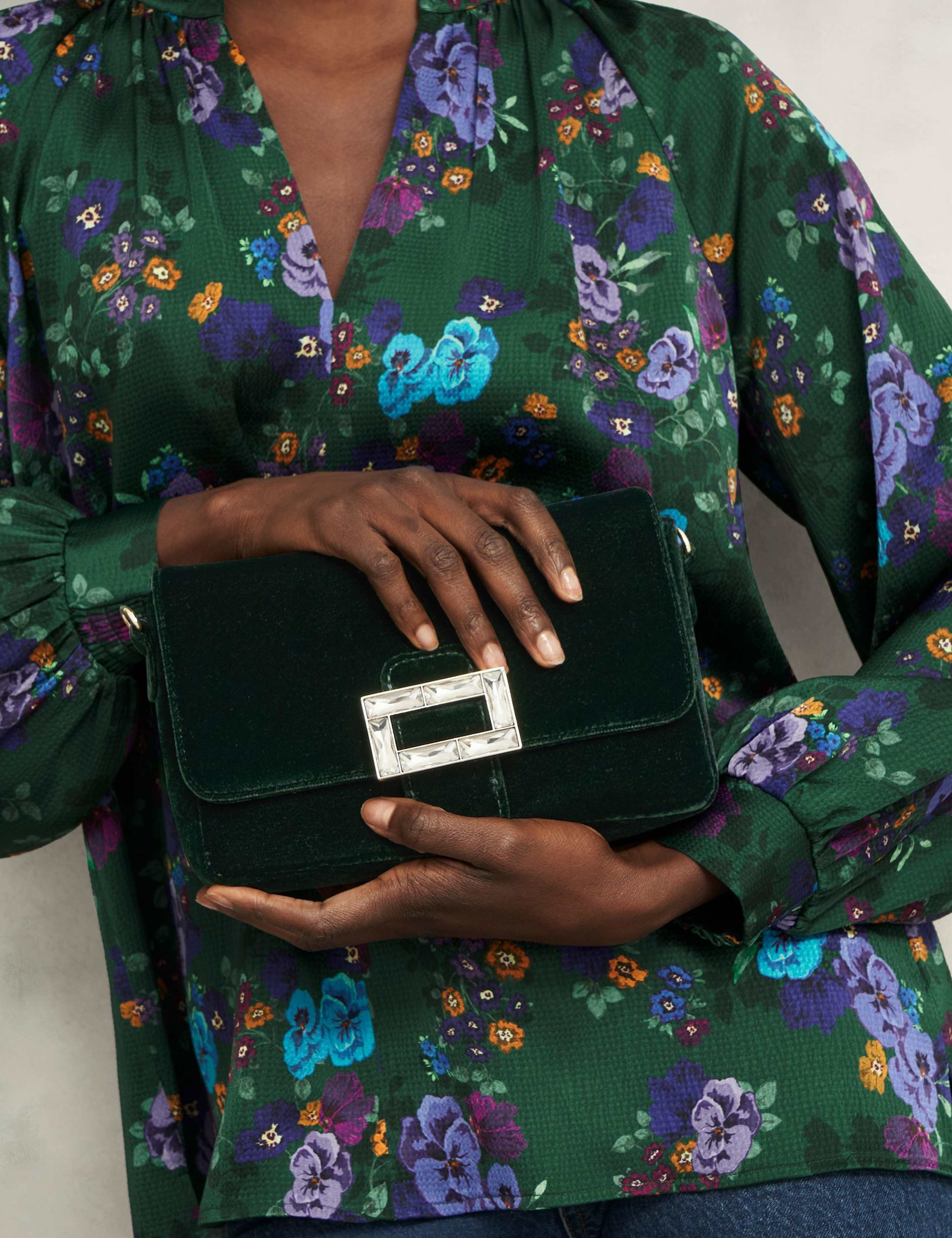 Velvet Clutch Bag 3 of 4