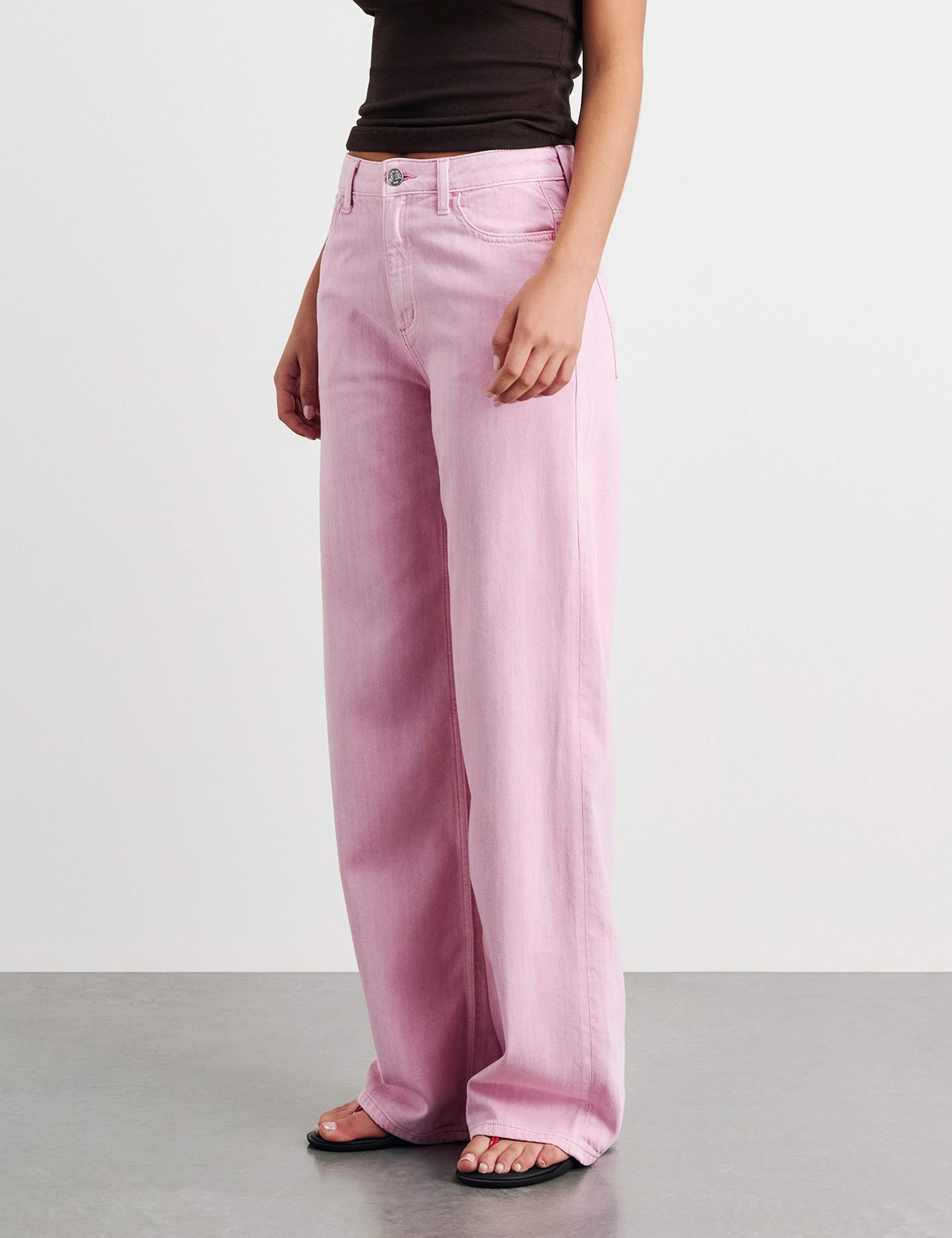 Mid Rise Straight Wide Leg Jeans 4 of 6