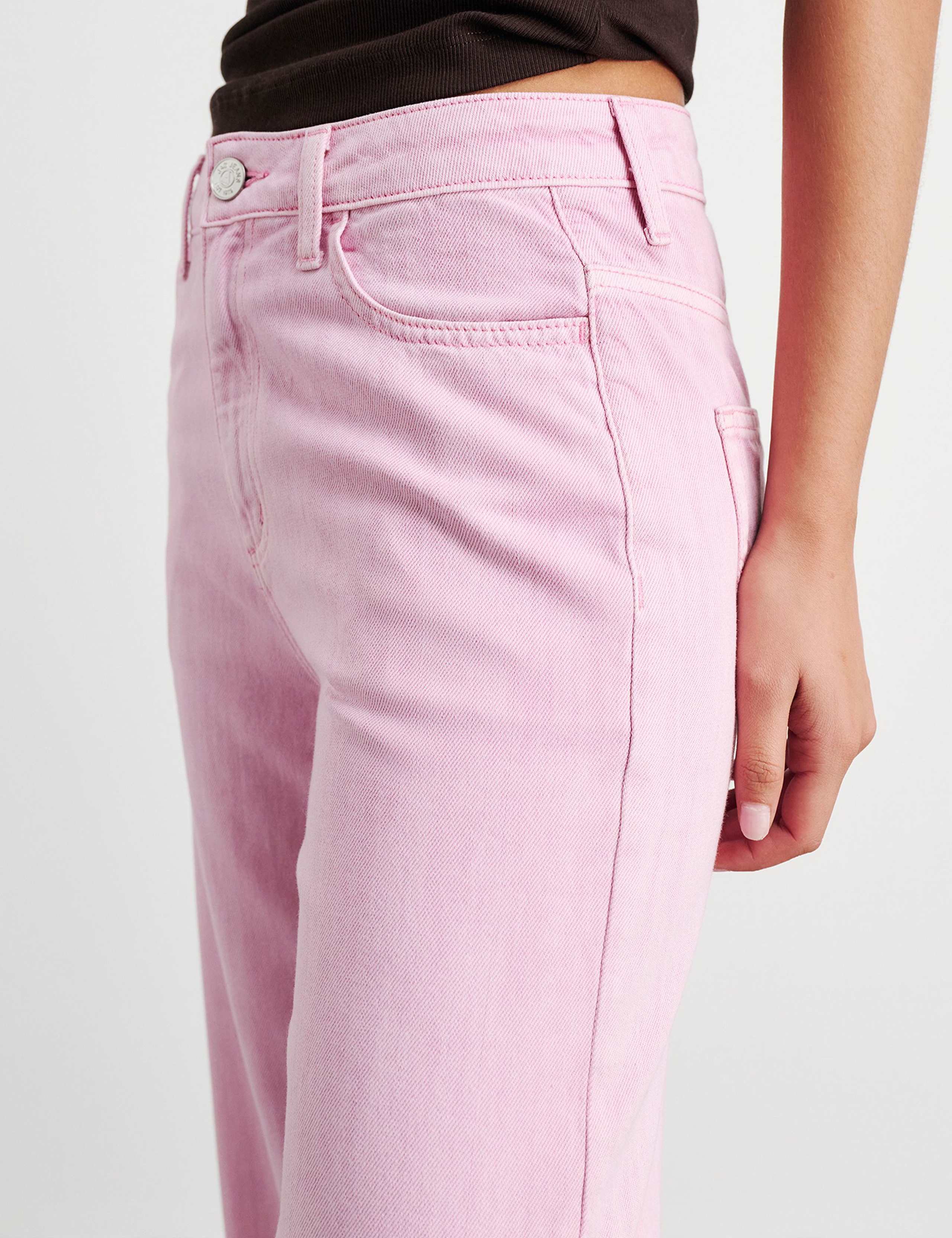 Mid Rise Straight Wide Leg Jeans 6 of 6