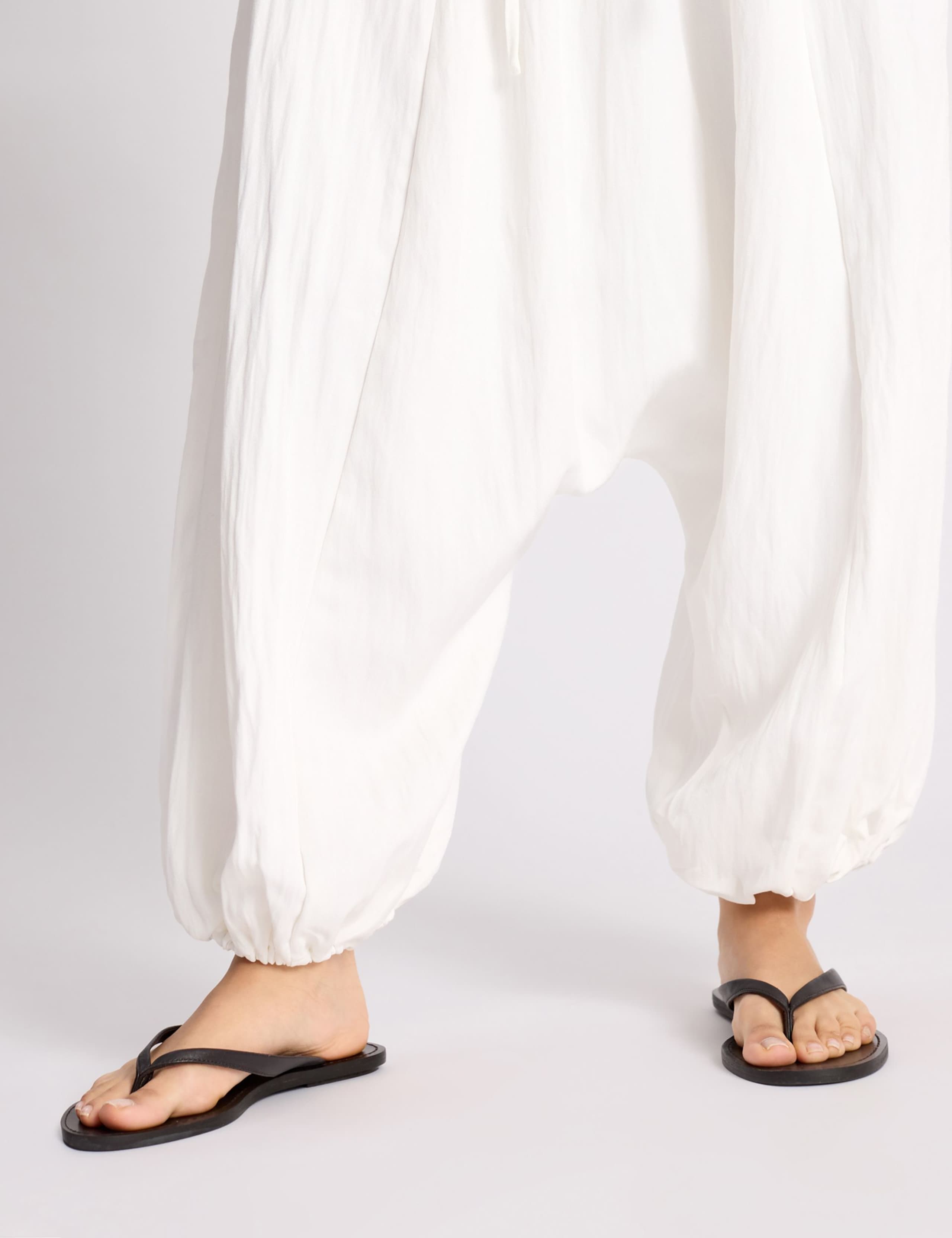 Drawstring Balloon Ankle Grazer Beach Trousers 7 of 7