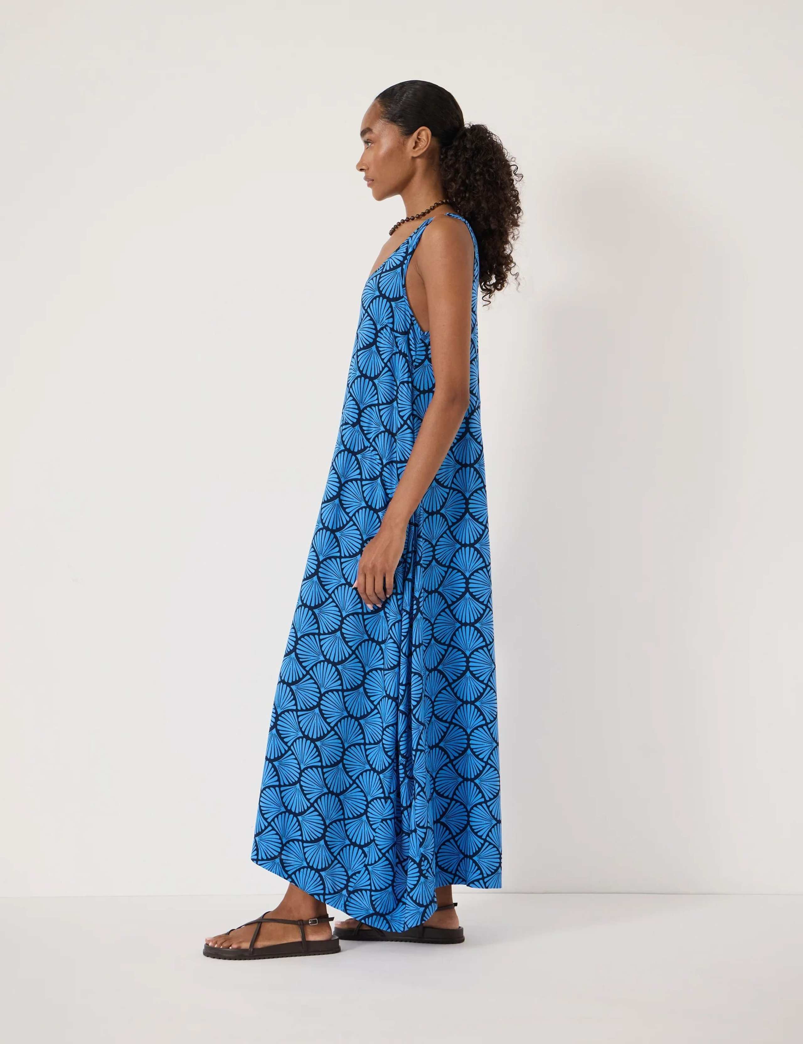 Geometric Scoop Neck Maxi Slip Dress 4 of 4