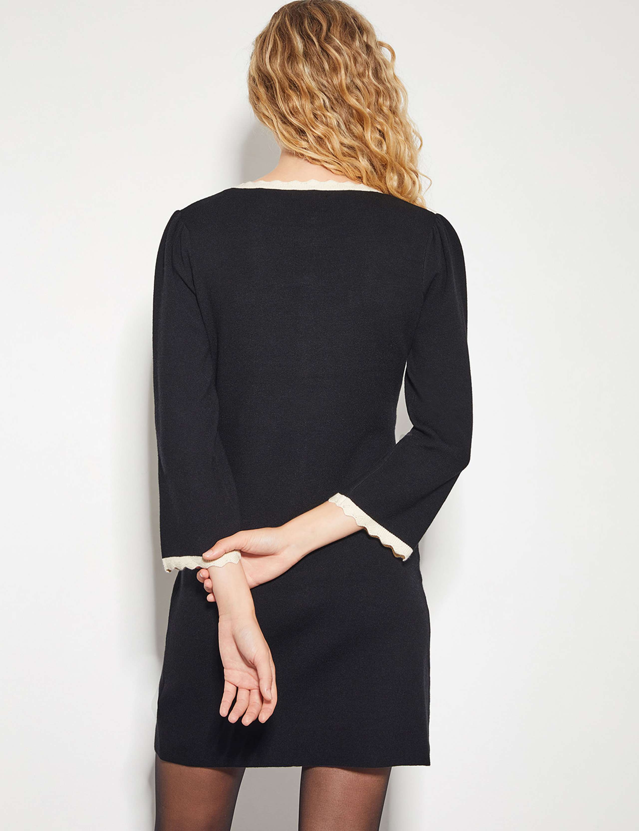 Knitted Knee Length Jumper Dress 5 of 6