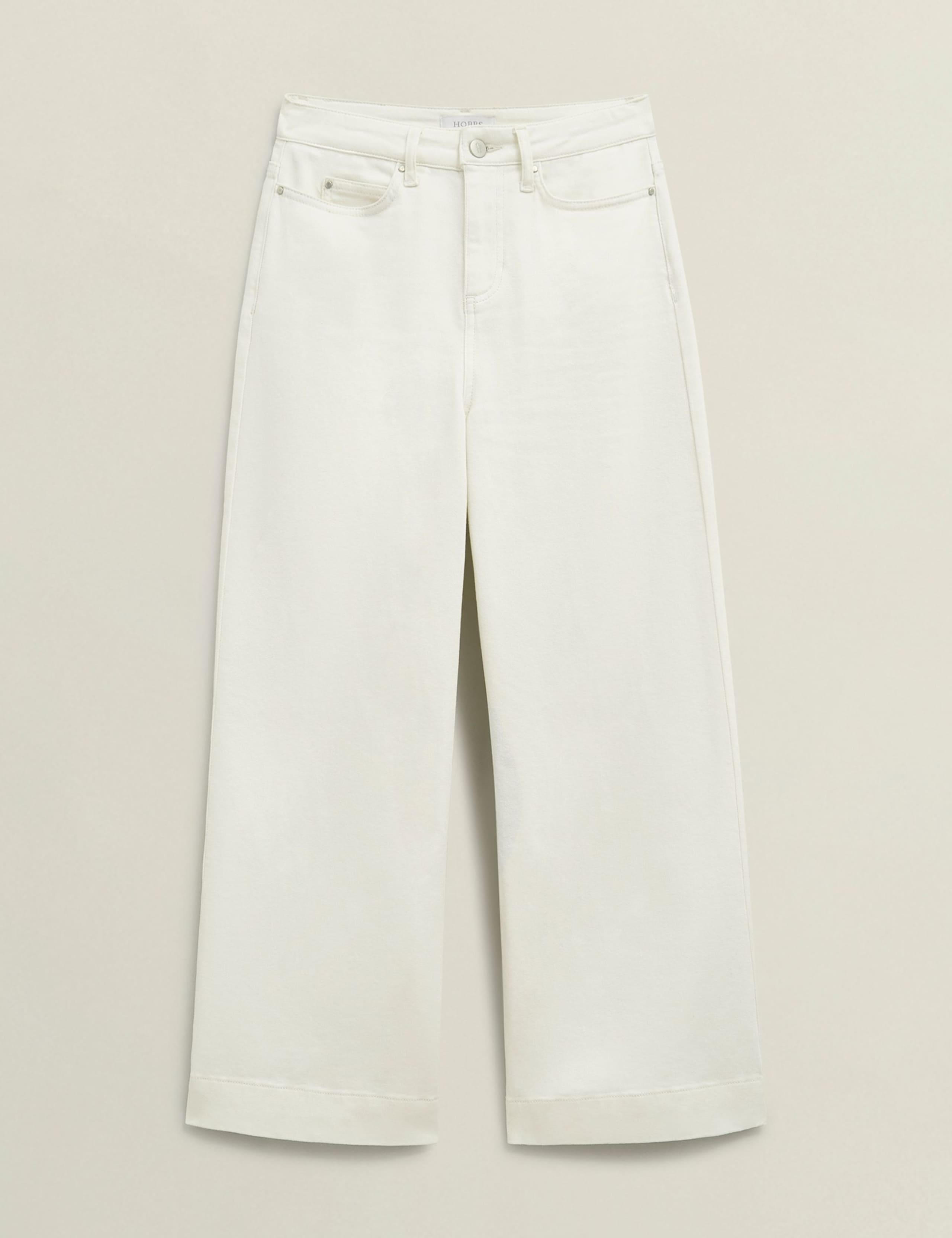 High Waisted Wide Leg Cropped Jeans 2 of 5