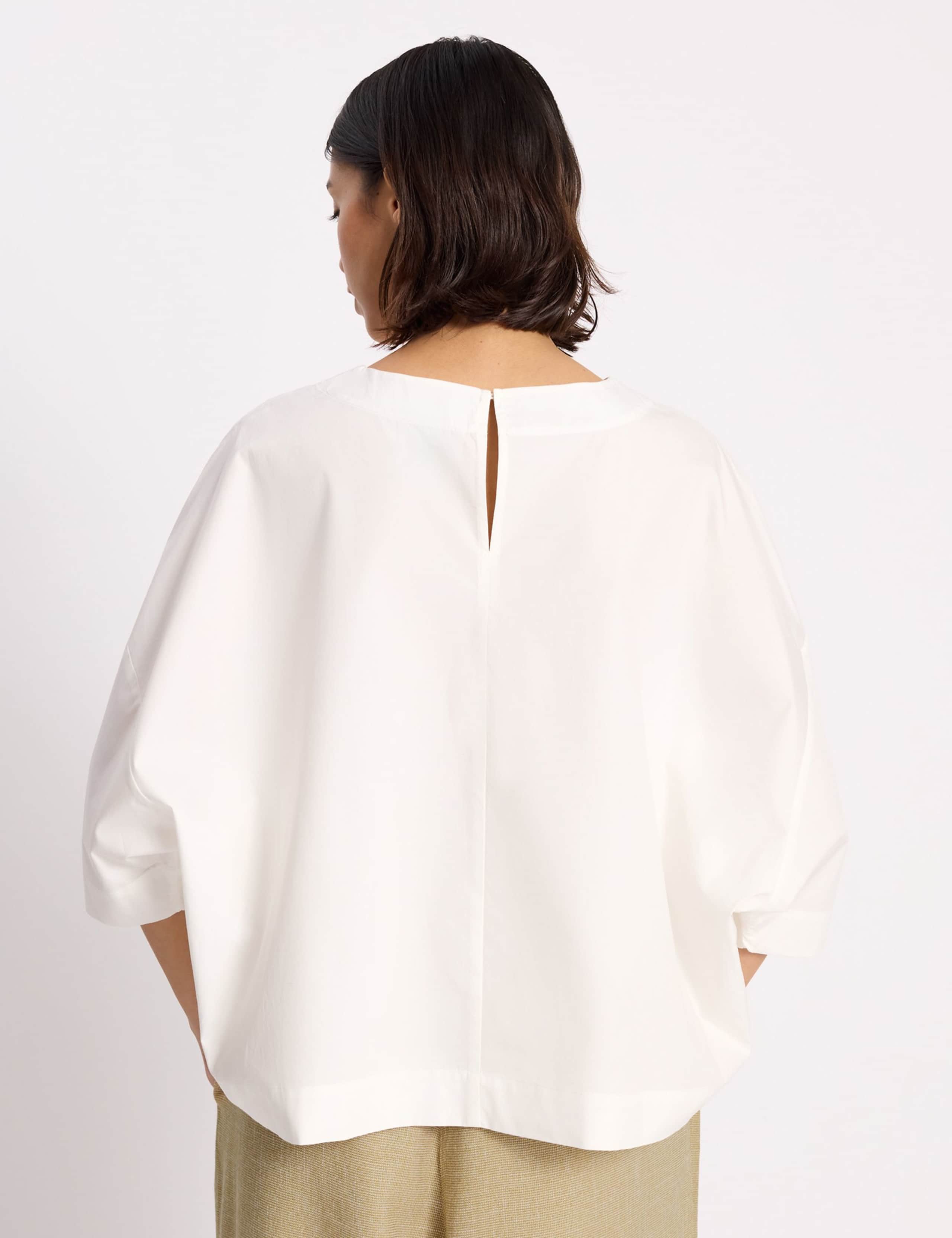 Pure Cotton Round Neck Blouse 4 of 6