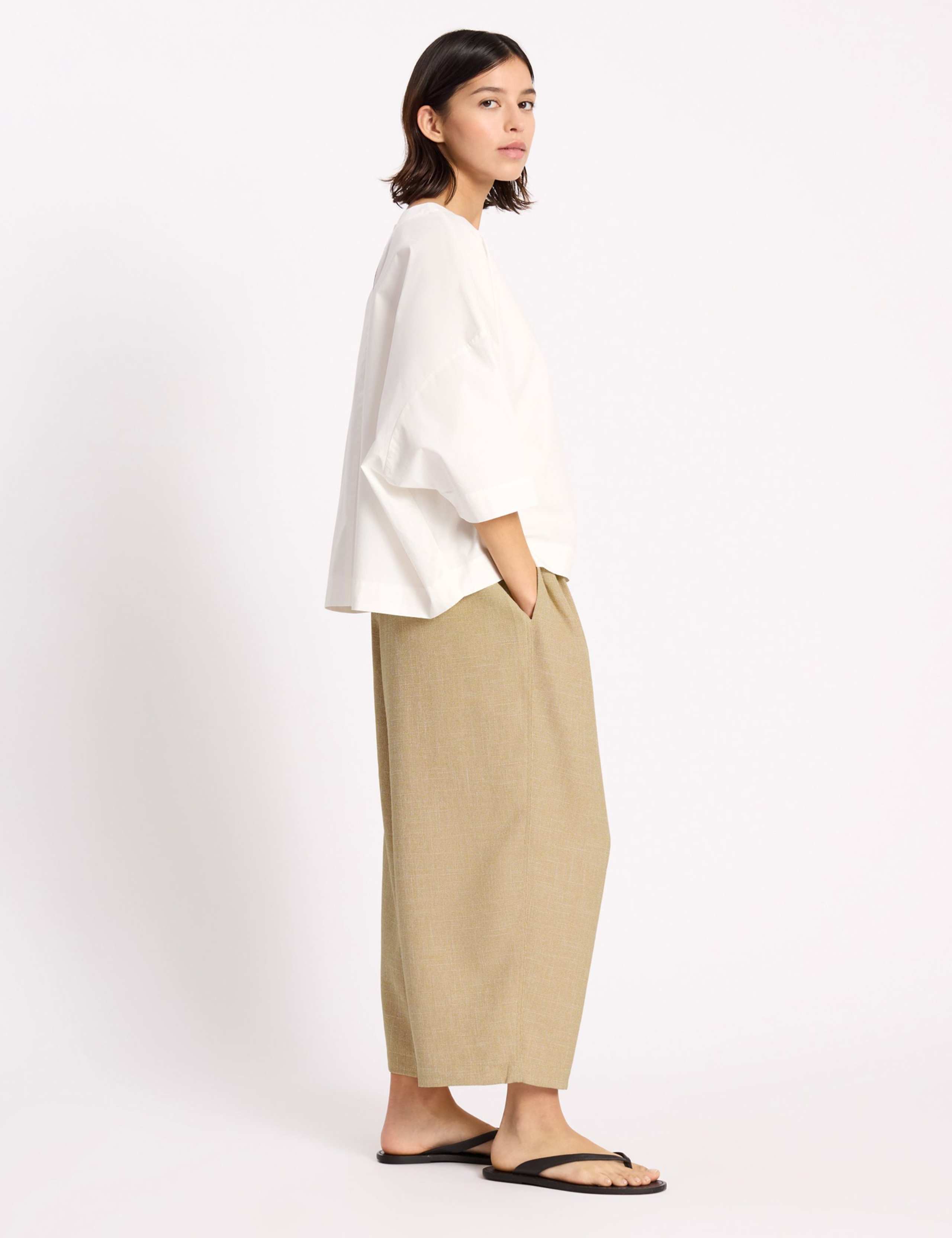Pure Cotton Round Neck Blouse 6 of 6