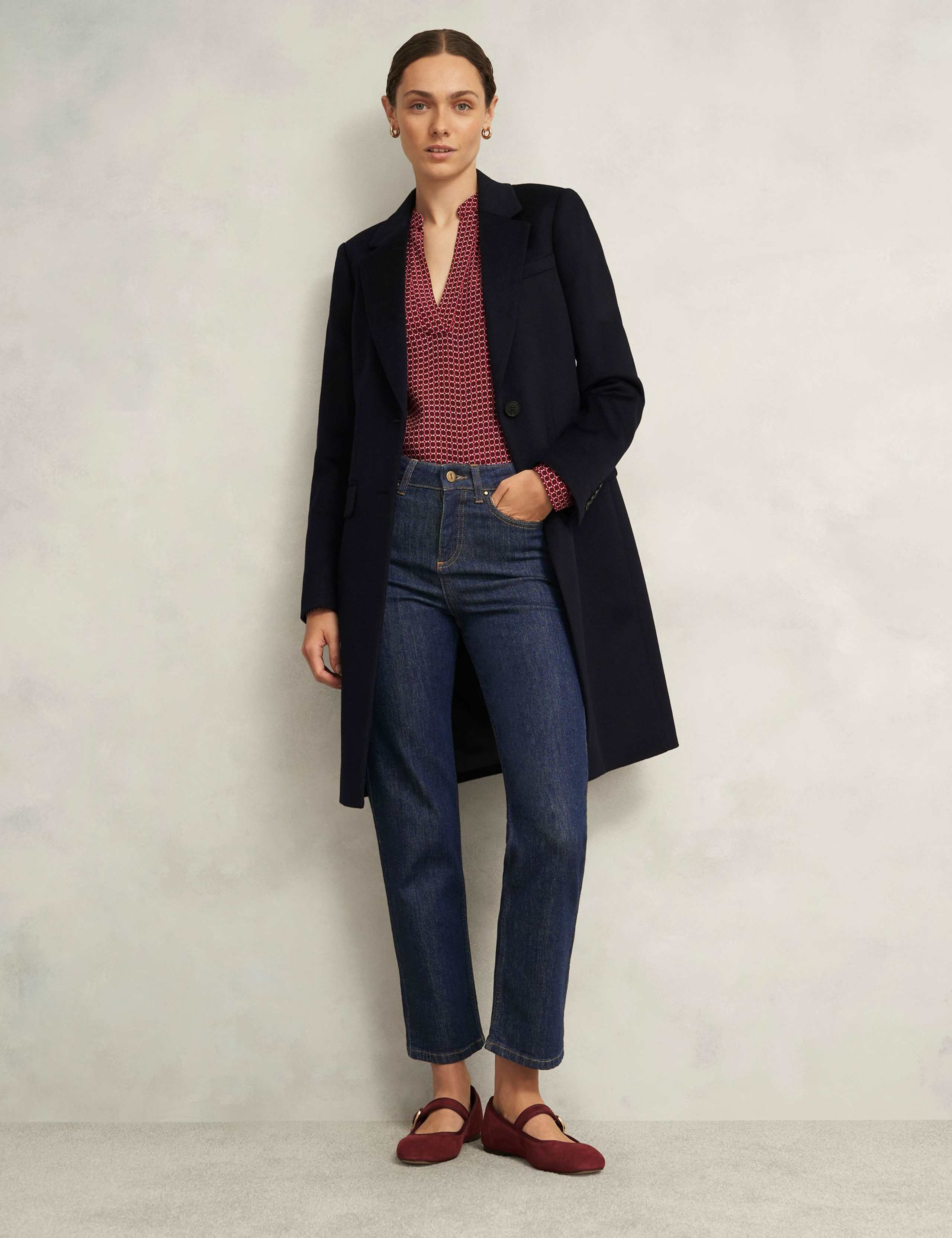 High Waisted Straight Leg Ankle Grazer Jeans 6 of 6
