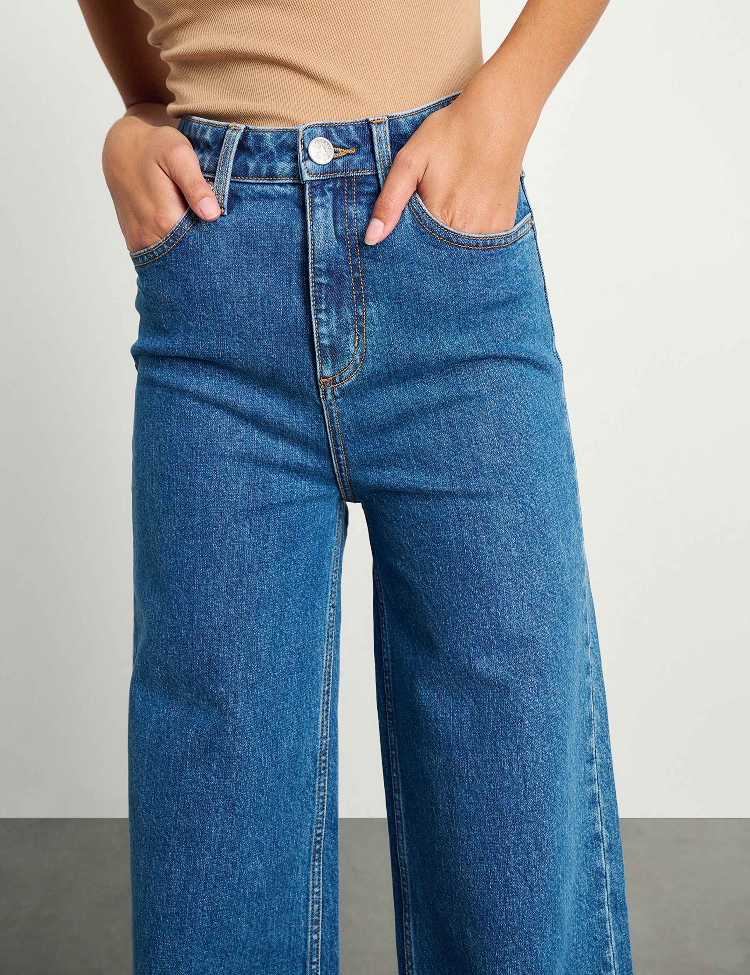 High Waisted Wide Leg Jeans 3 of 6