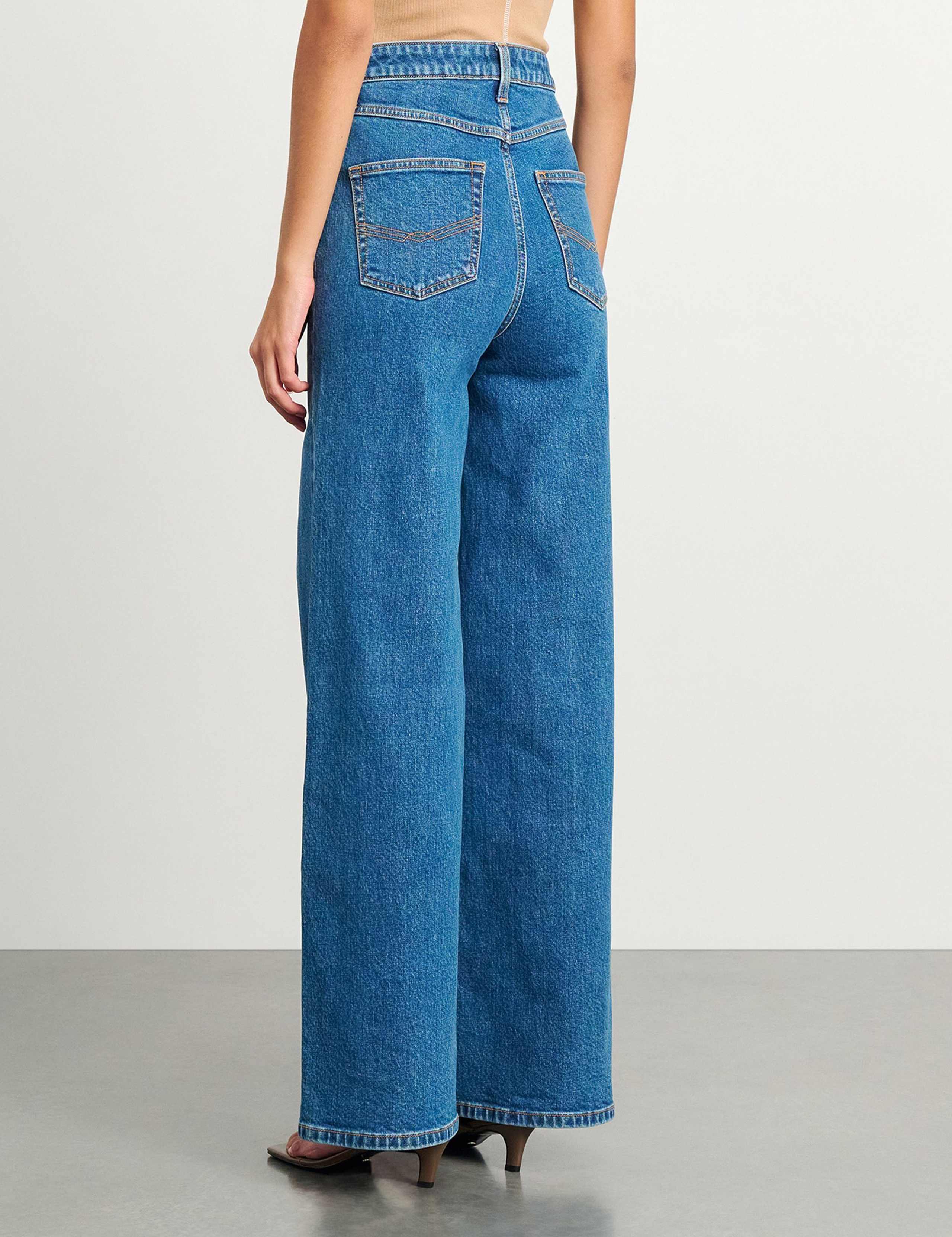 High Waisted Wide Leg Jeans 6 of 6