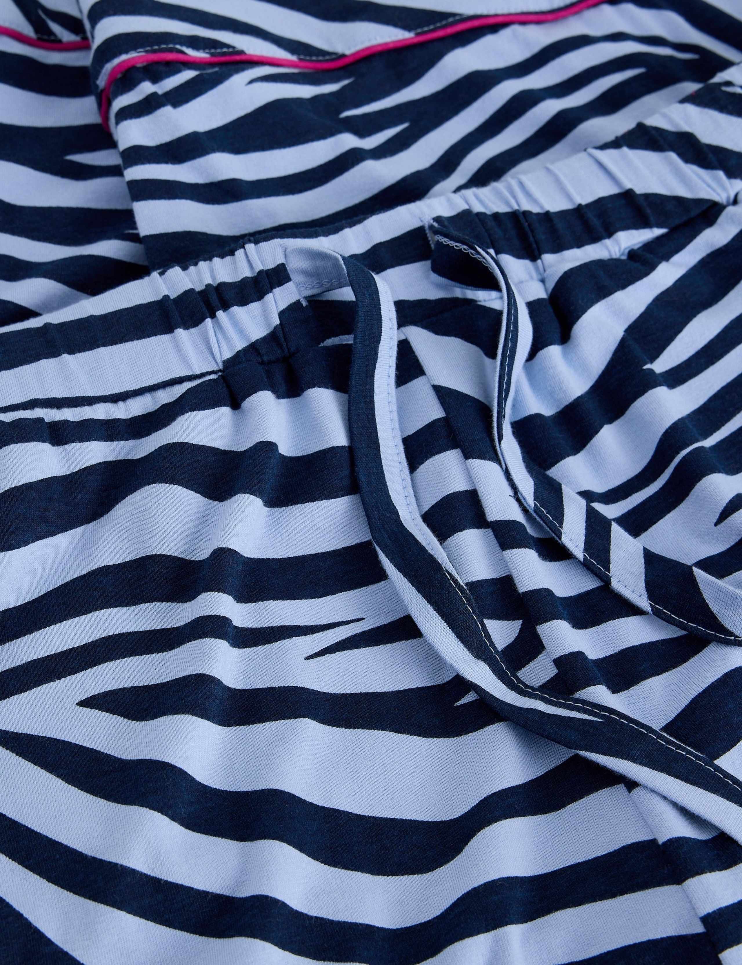 Cotton Rich Printed Jersey Pyjama Bottoms 6 of 6