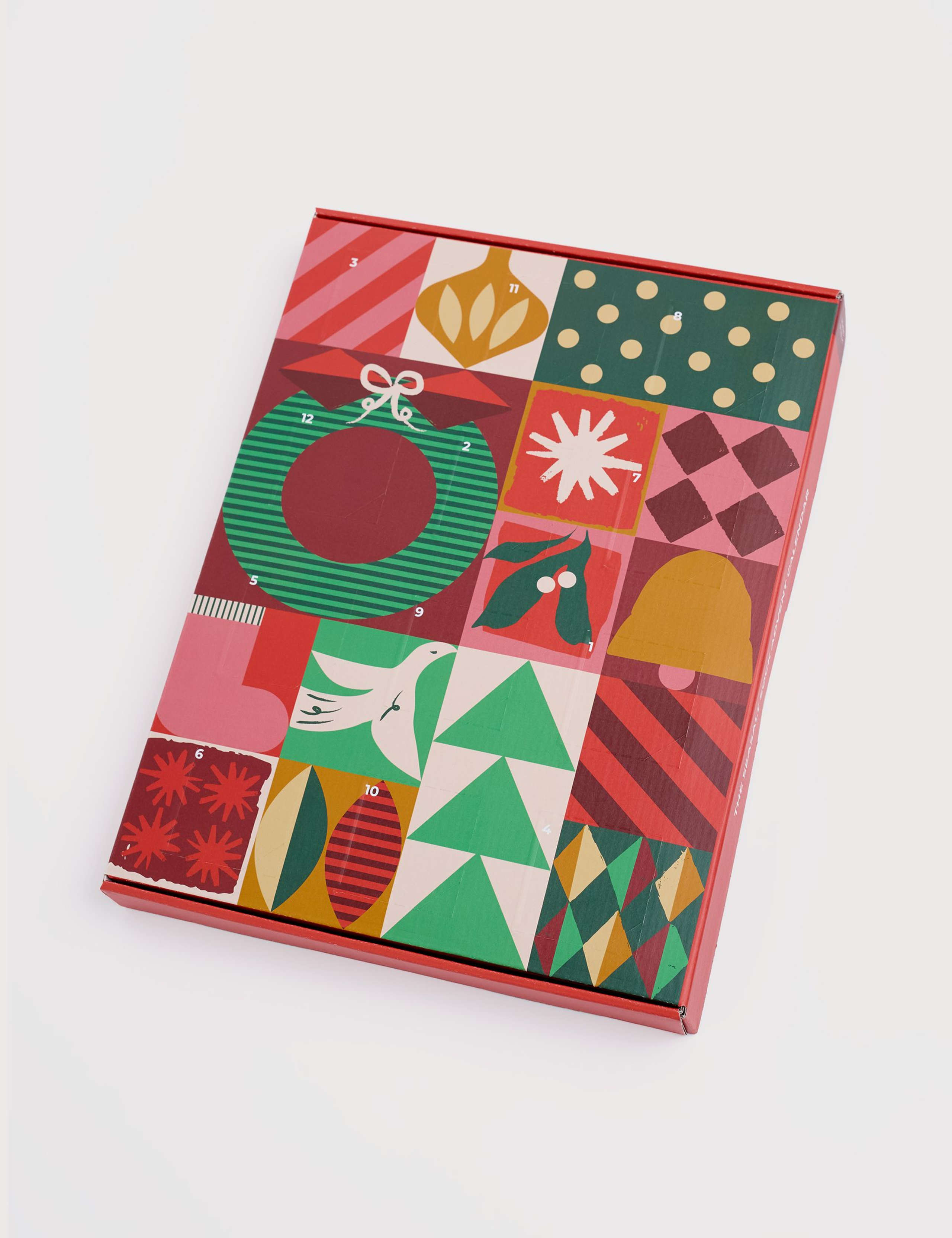 12pk Advent Calendar Ankle High Socks 1 of 4