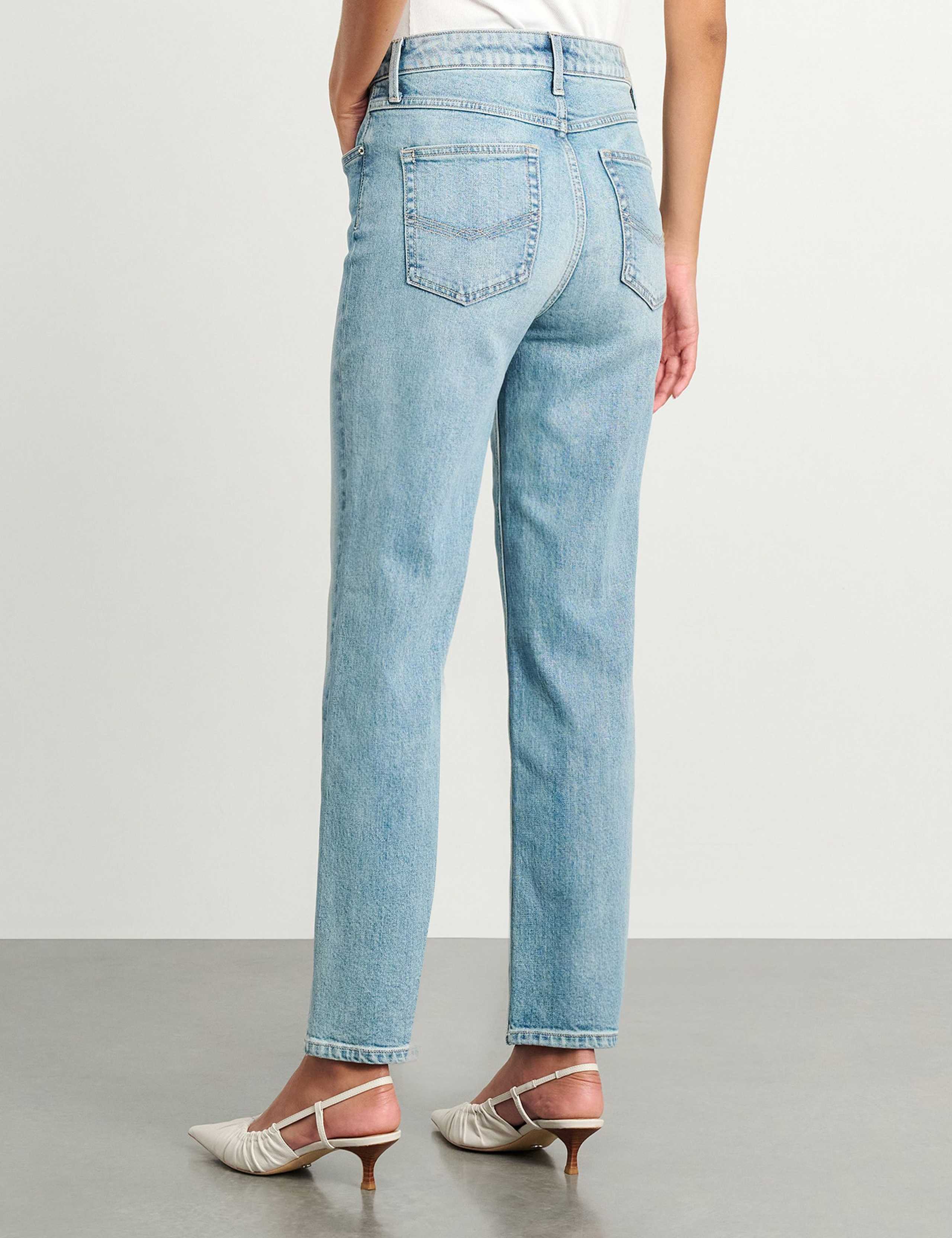 High Waisted Straight Leg Jeans 3 of 6