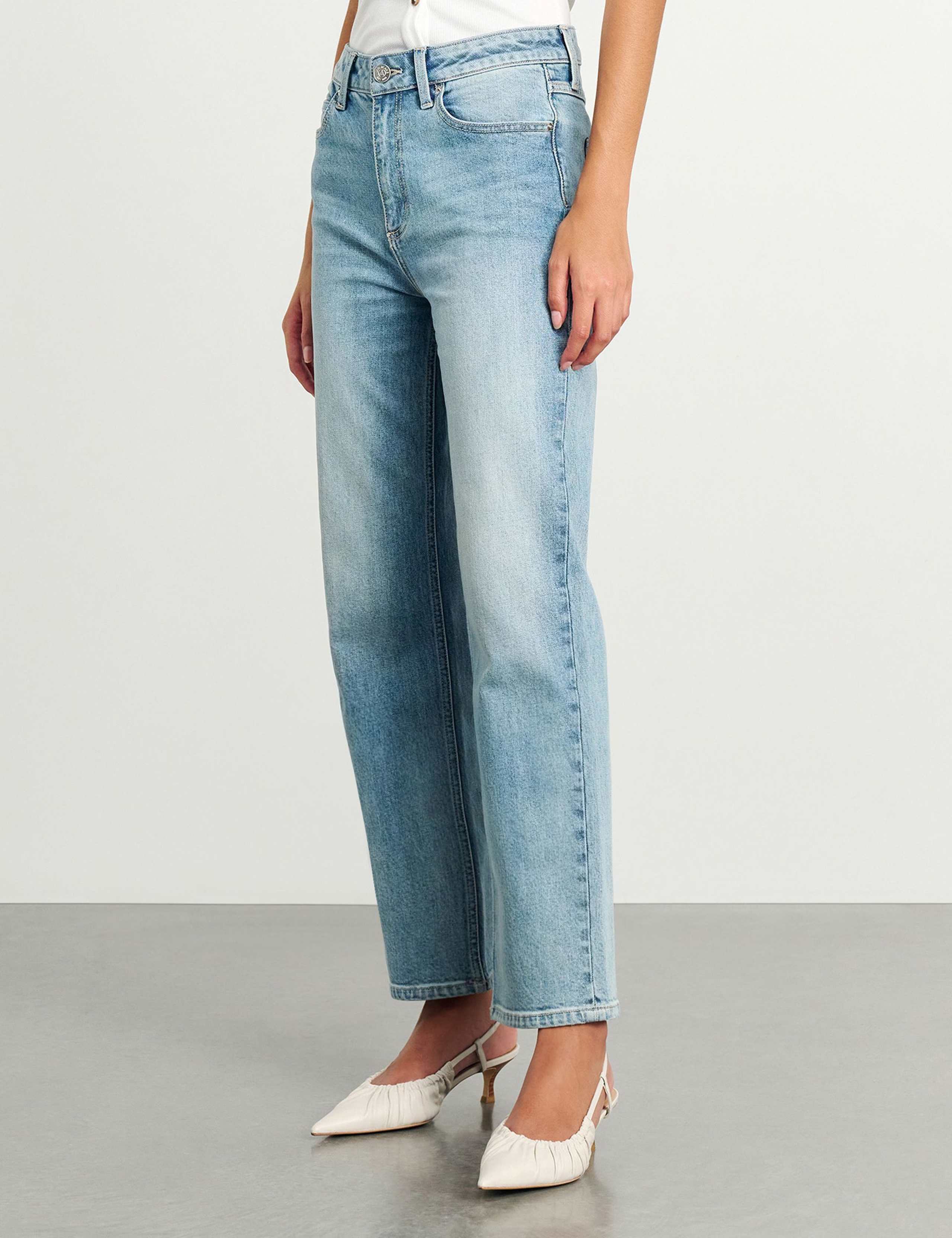 High Waisted Straight Leg Jeans 4 of 6