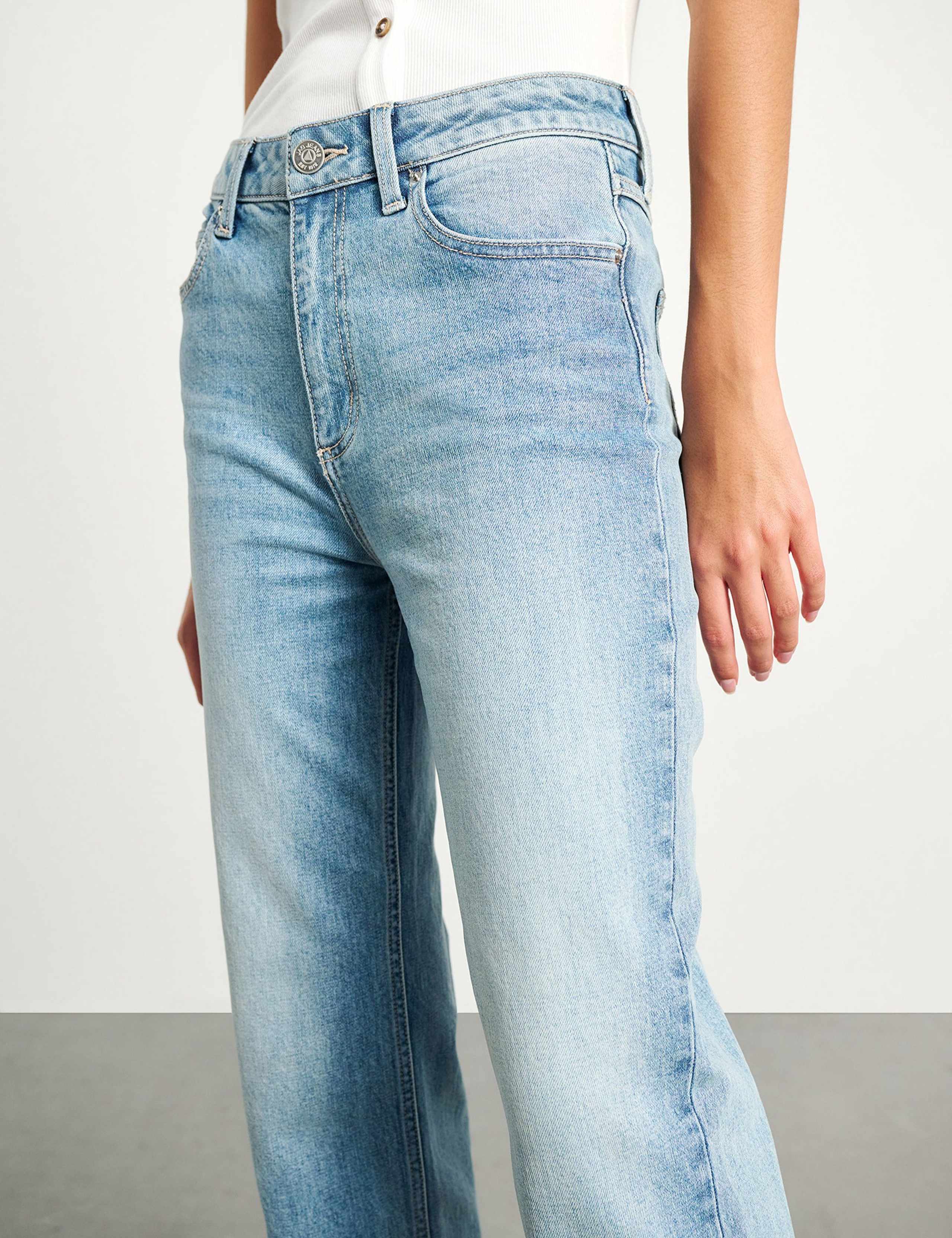 High Waisted Straight Leg Jeans 5 of 6