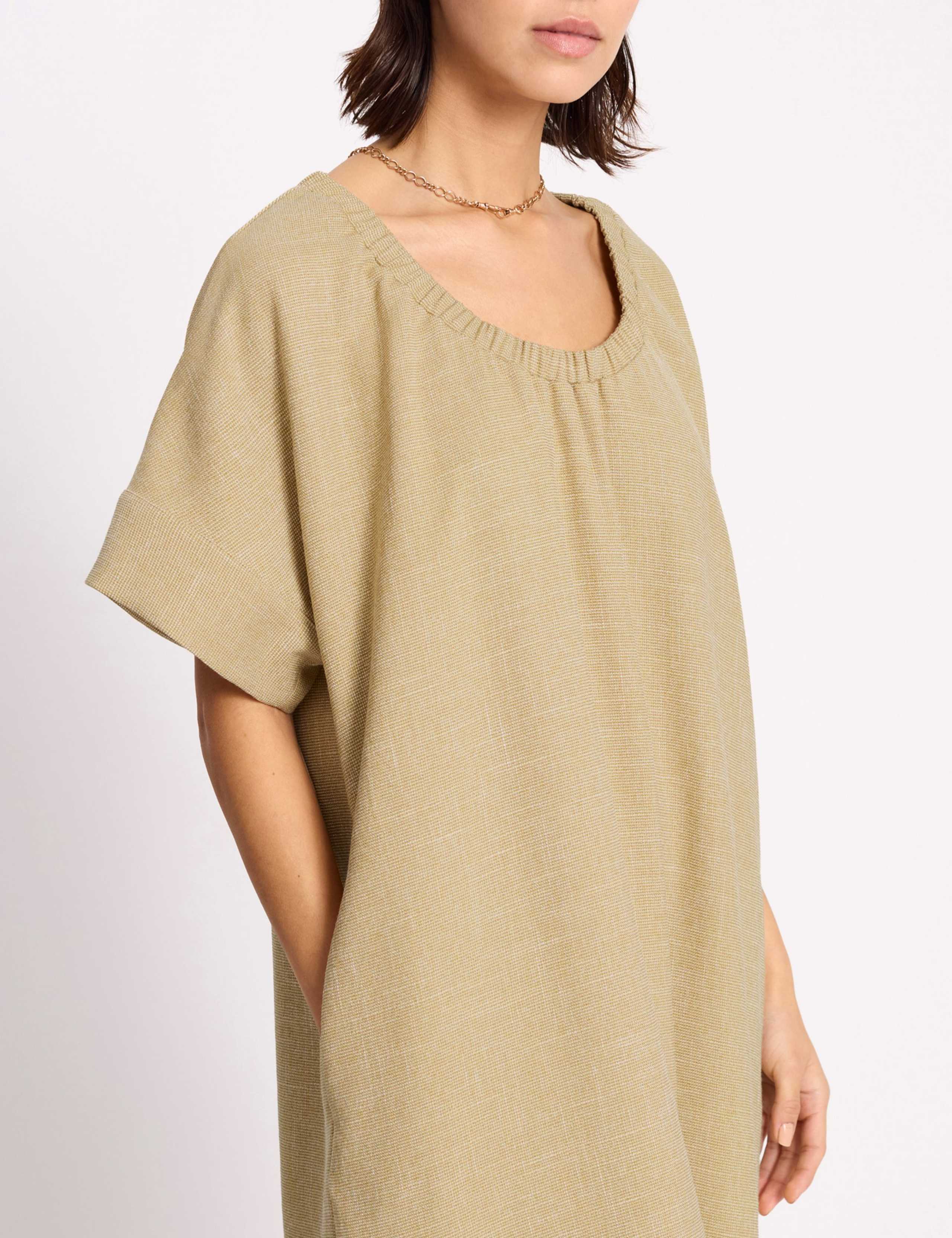 Round Neck Maxi Relaxed Kaftan Dress 4 of 6