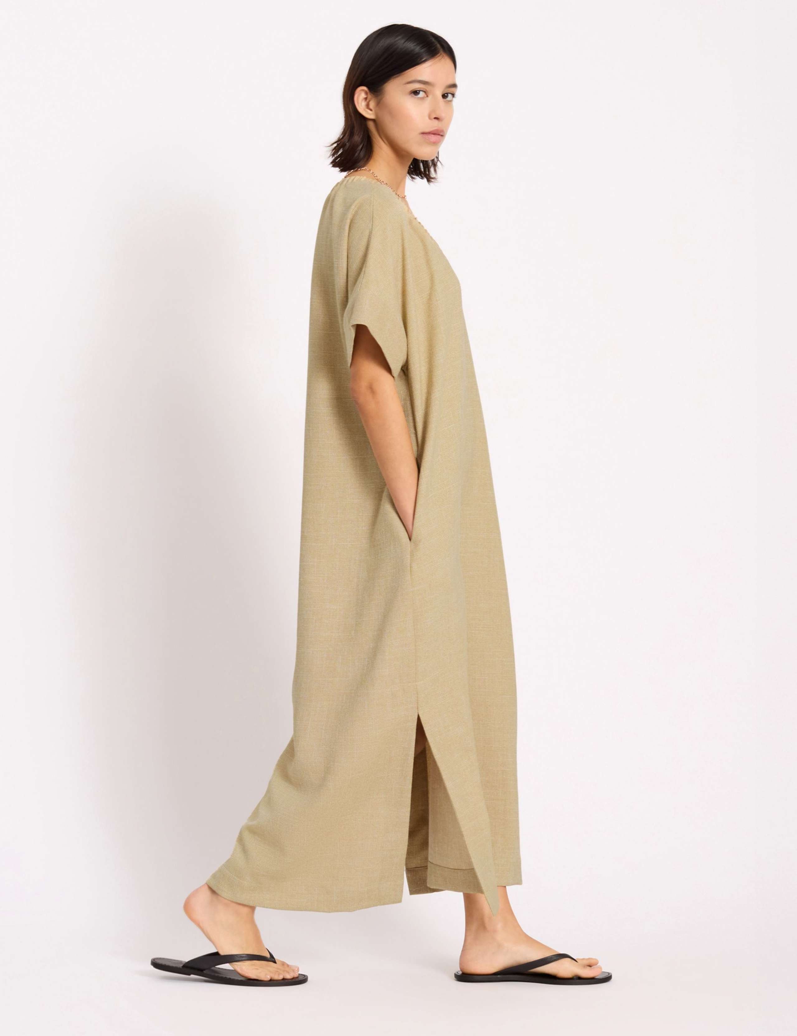 Round Neck Maxi Relaxed Kaftan Dress 5 of 6