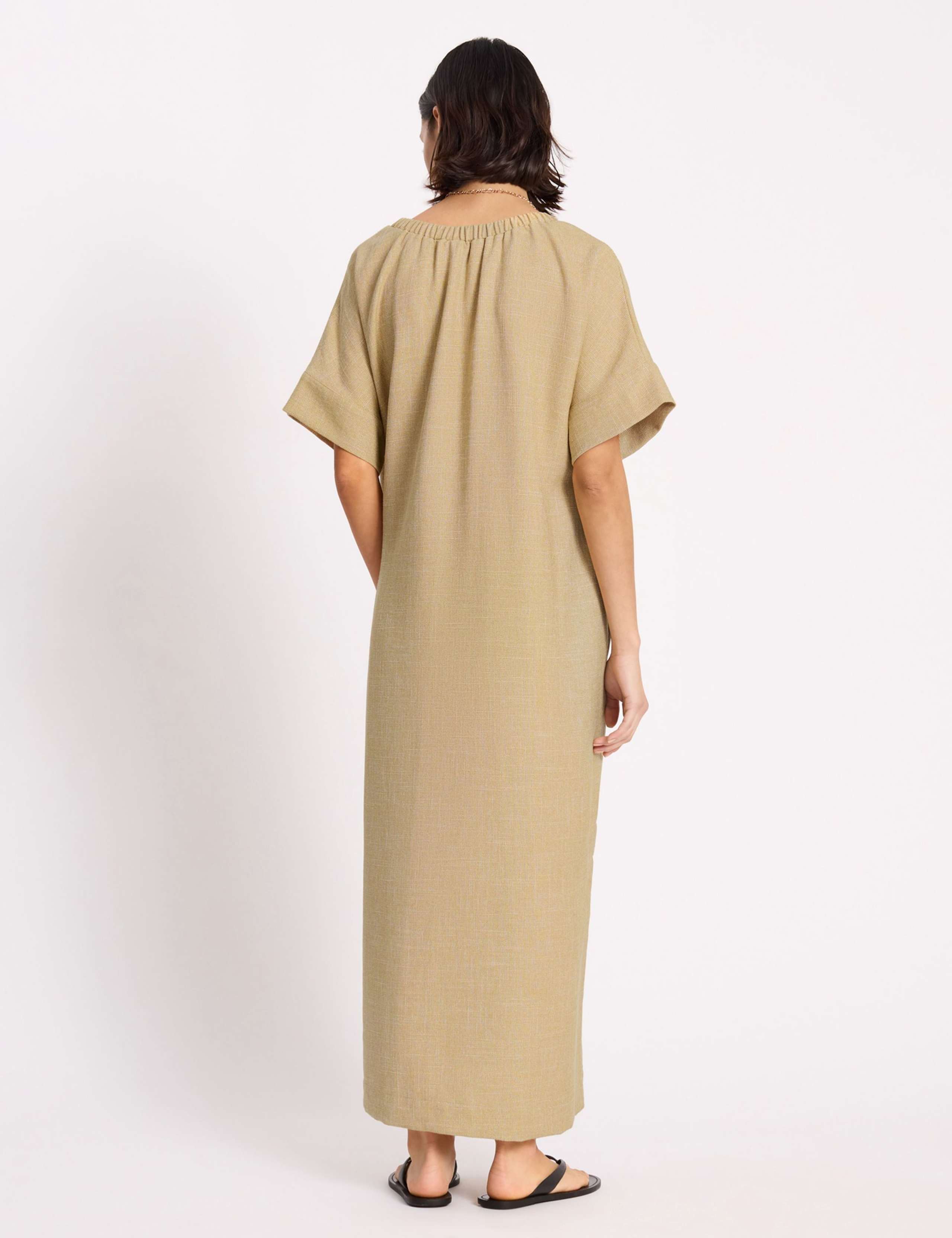 Round Neck Maxi Relaxed Kaftan Dress 6 of 6
