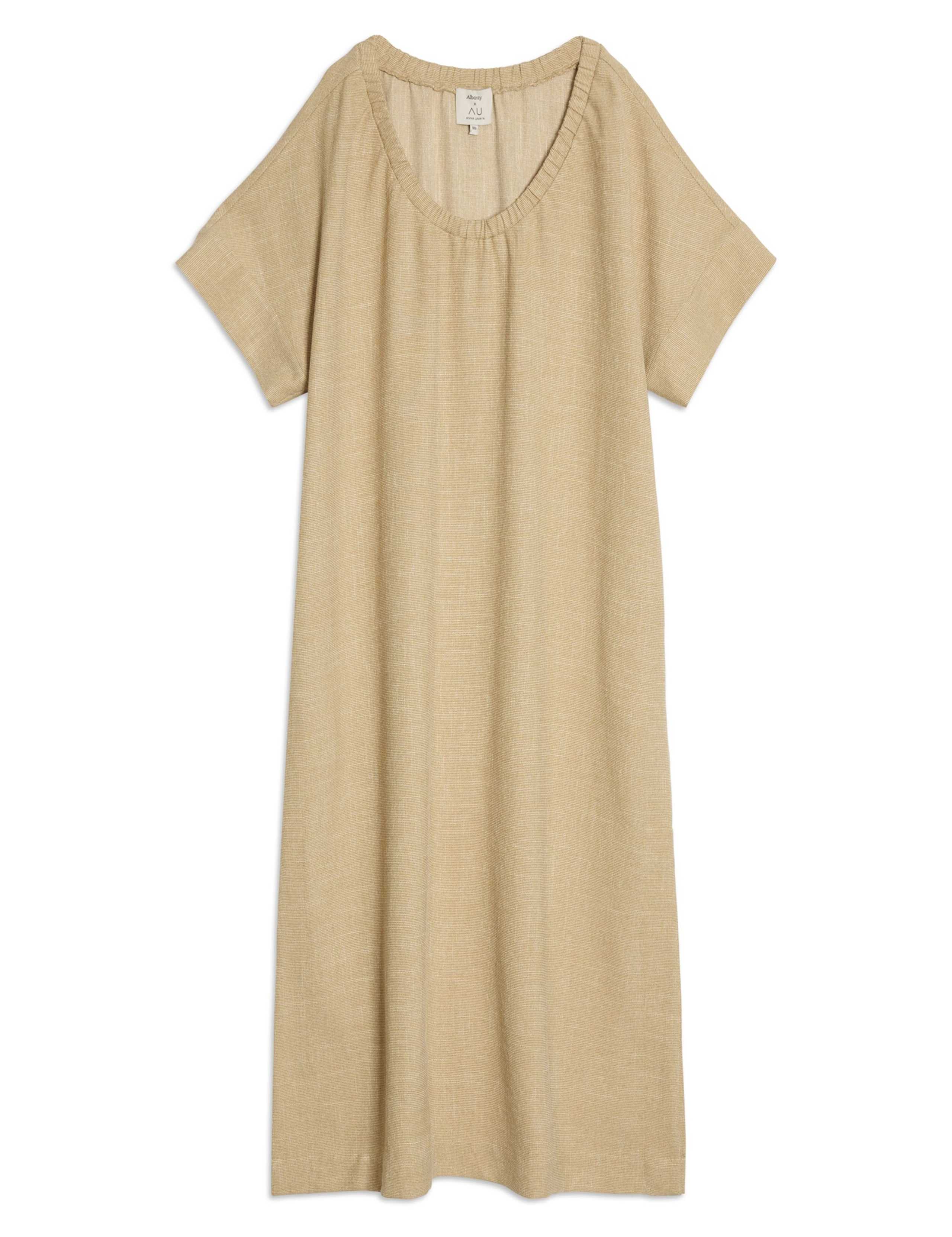 Round Neck Maxi Relaxed Kaftan Dress 2 of 6