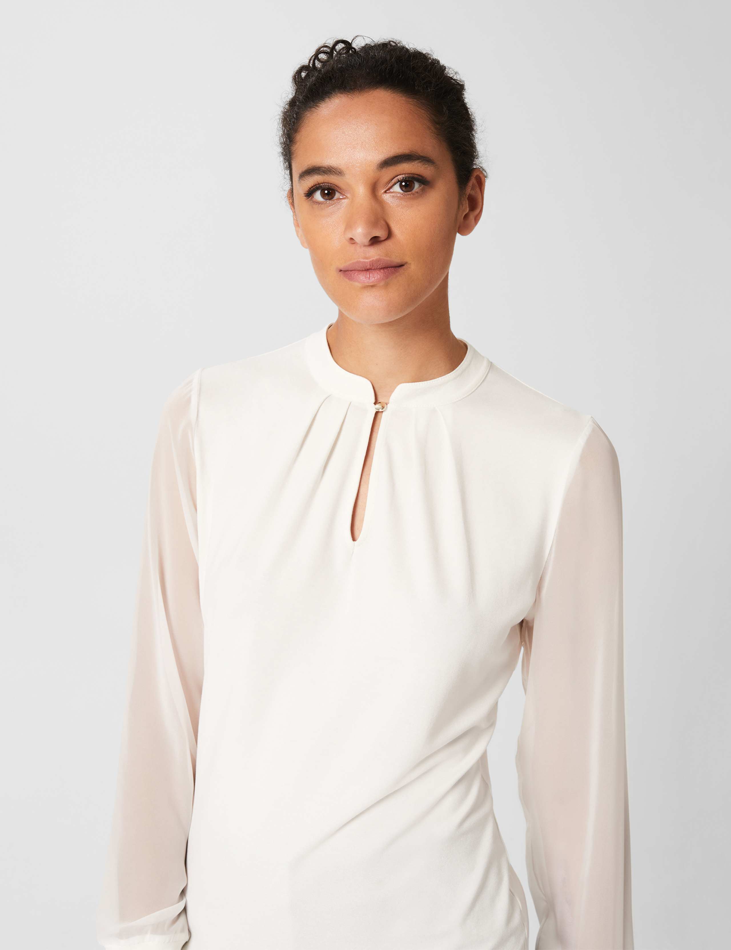 Jersey Round Neck Long Sleeve Top 4 of 4