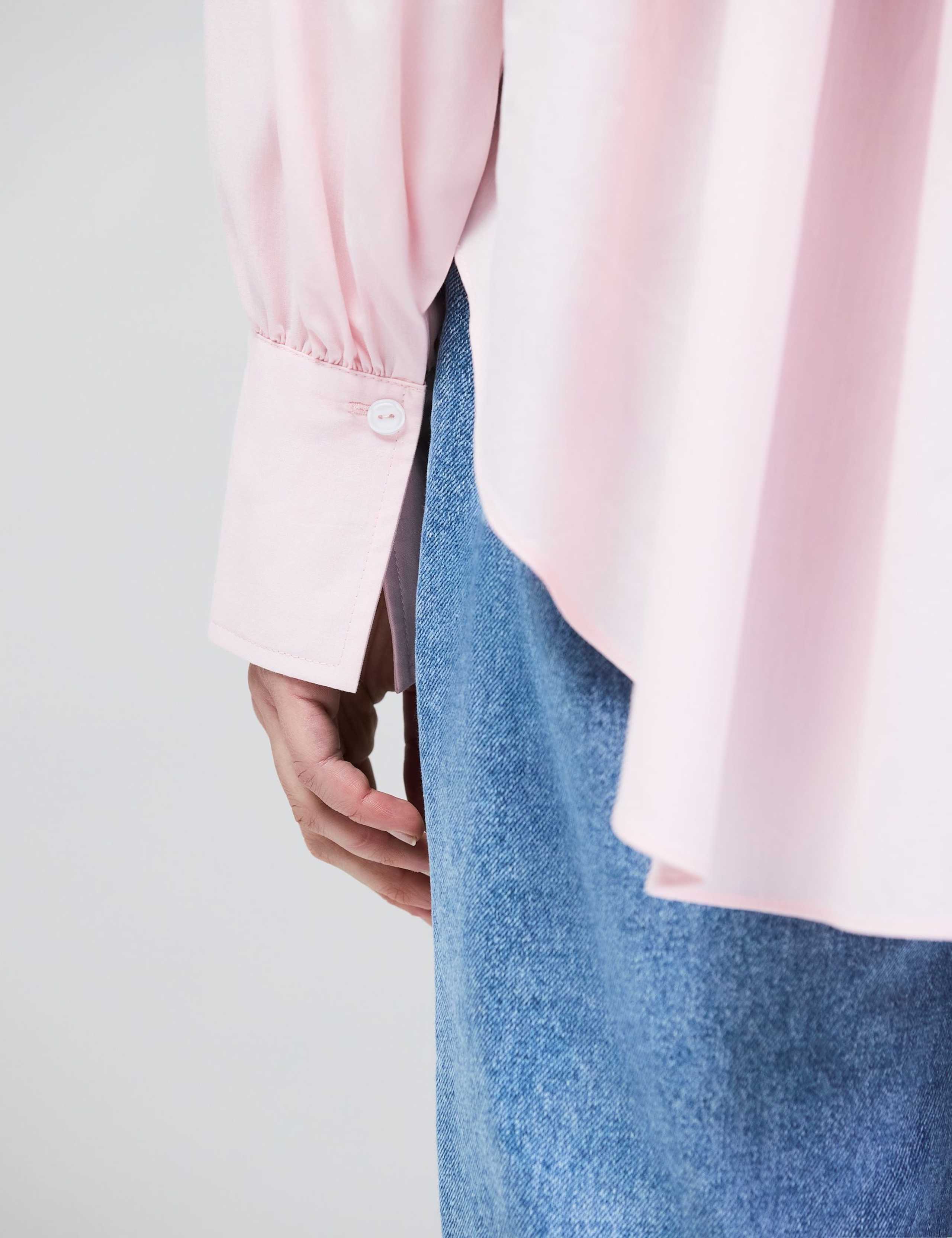 Pure Cotton High-Low Hem Relaxed Shirt 6 of 6