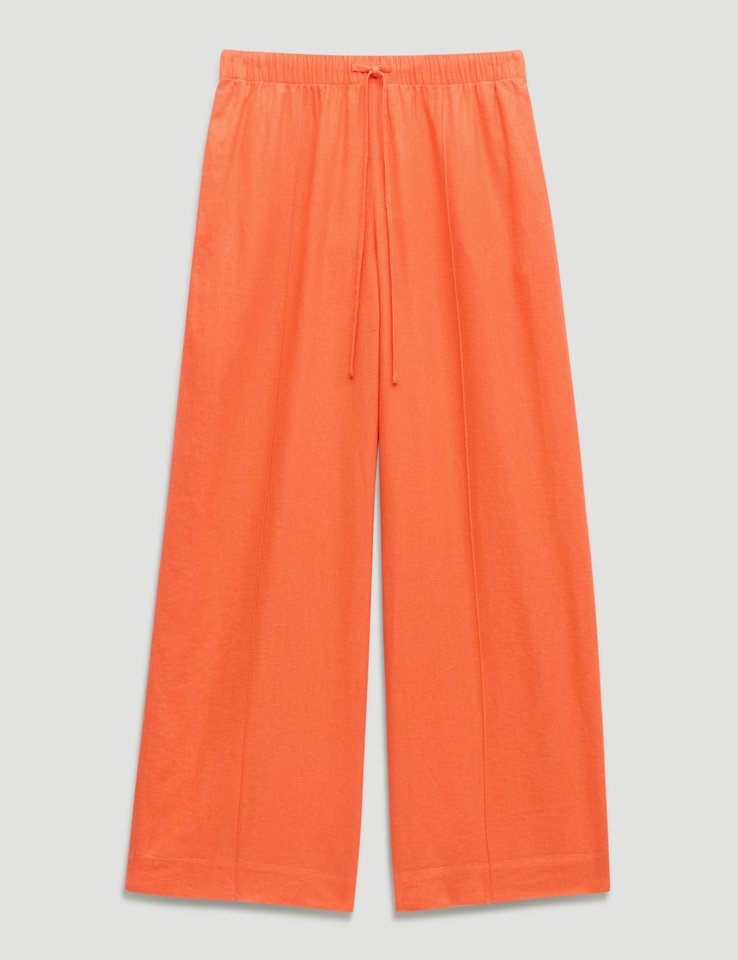 Linen Blend Wide Leg Trousers 2 of 5