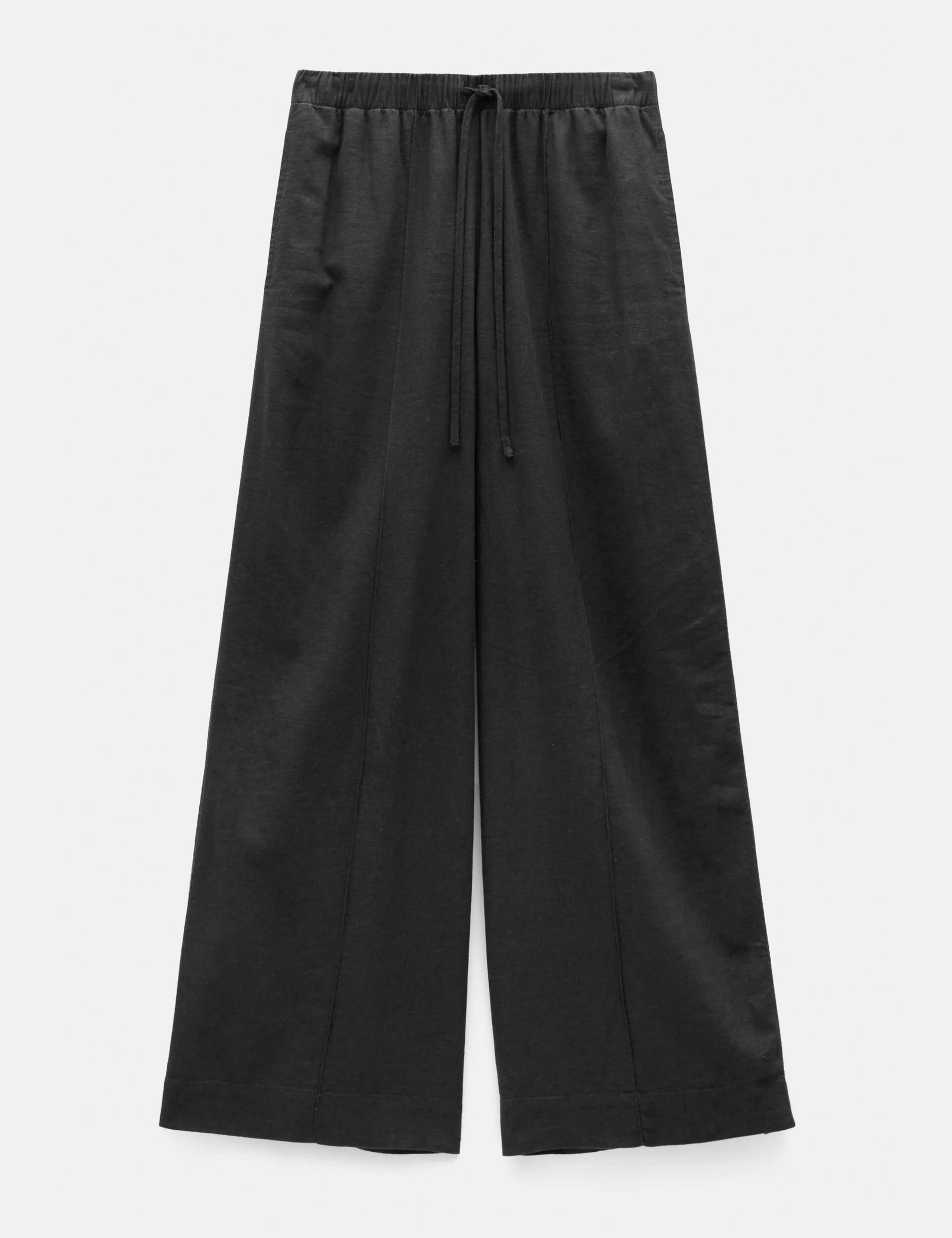 Linen Blend Wide Leg Trousers 2 of 5
