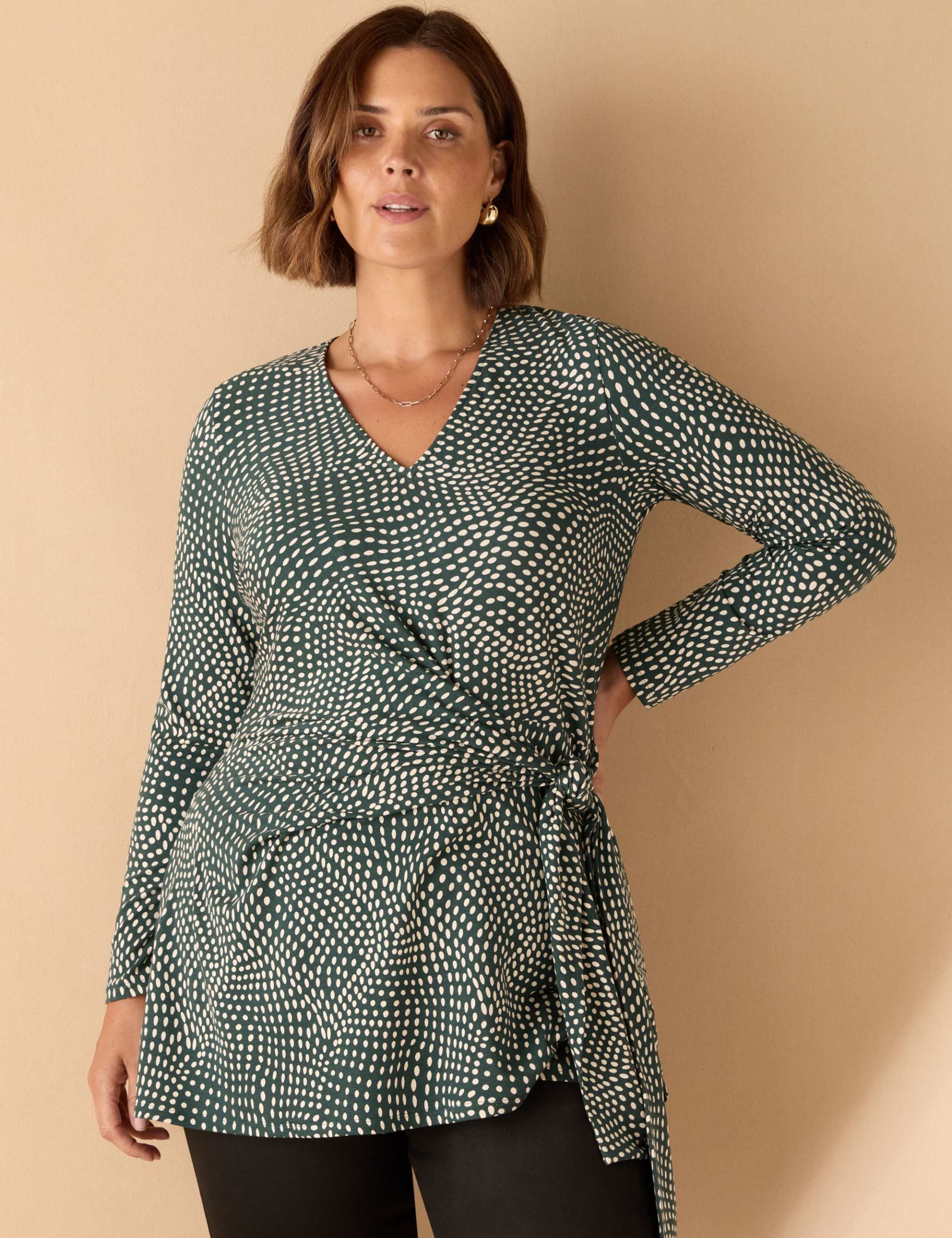 Polka Dot V-Neck Tunic 5 of 5