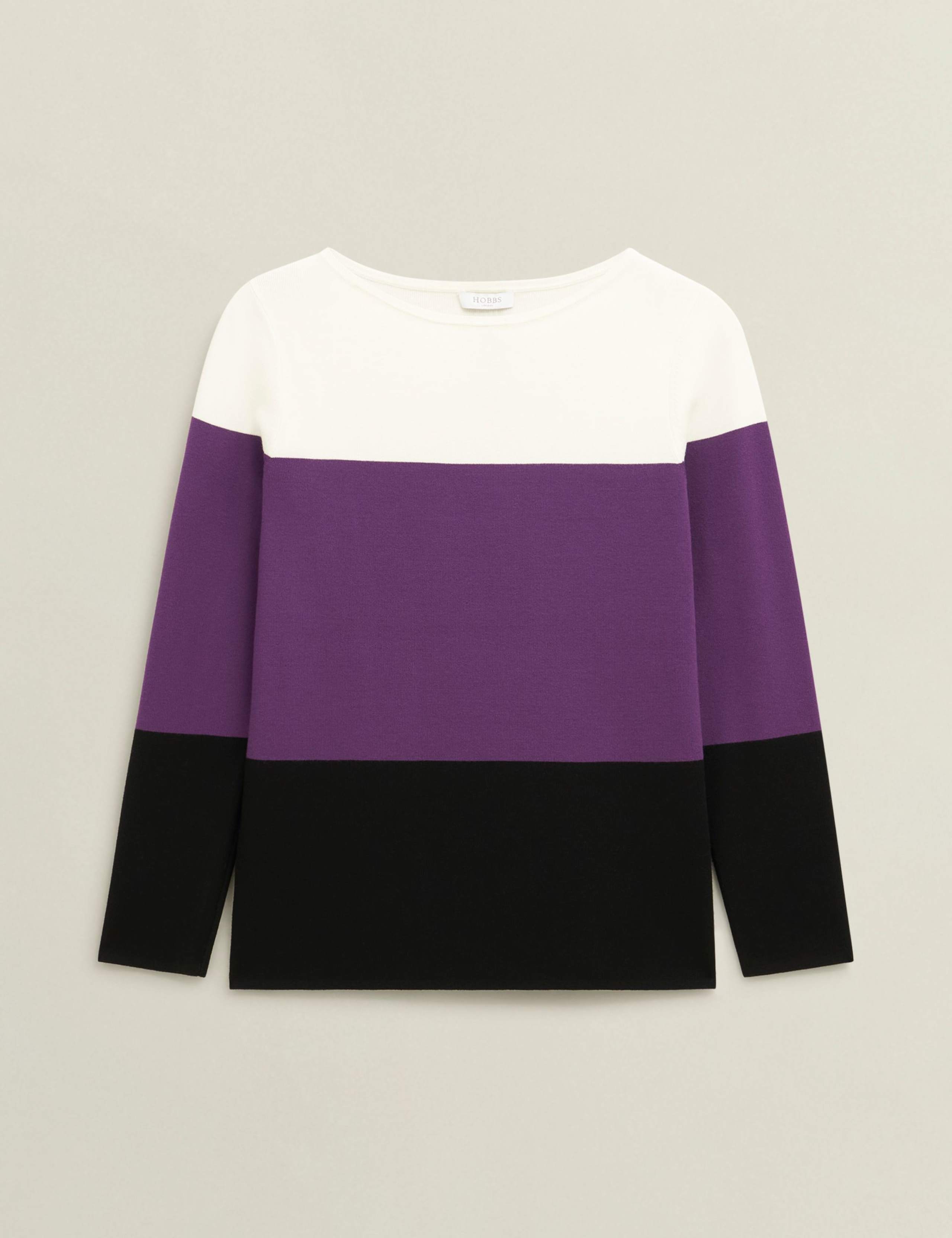 Colour Block Slash Neck Jumper 2 of 5
