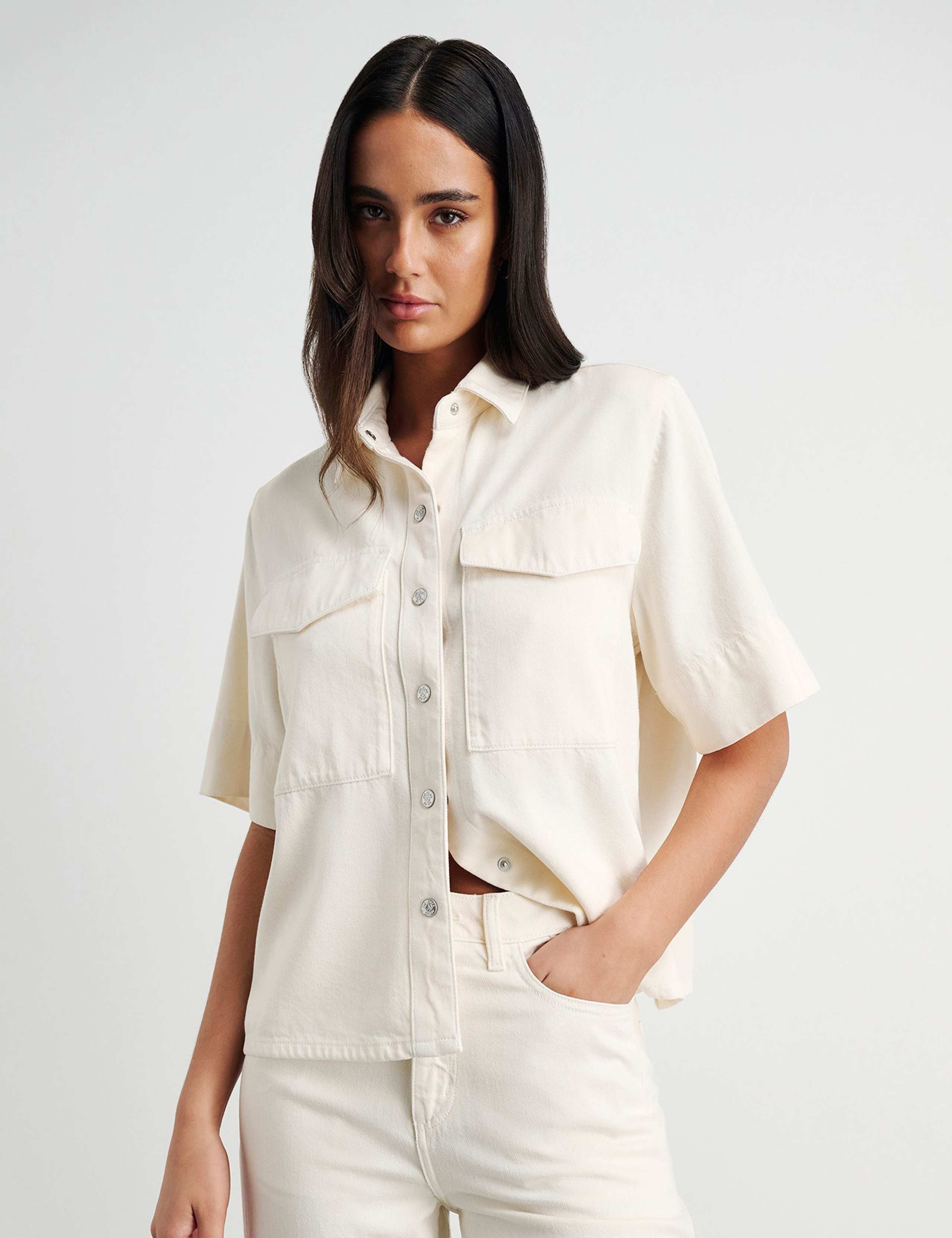 Cotton Rich Denim Shirt 3 of 6