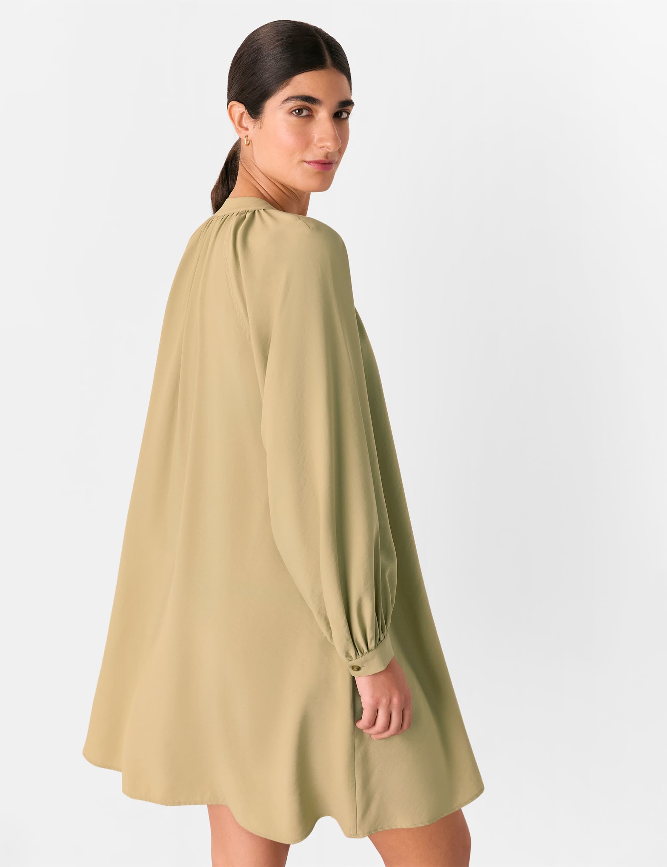 Gathered Draped Mini Relaxed Dress 3 of 4