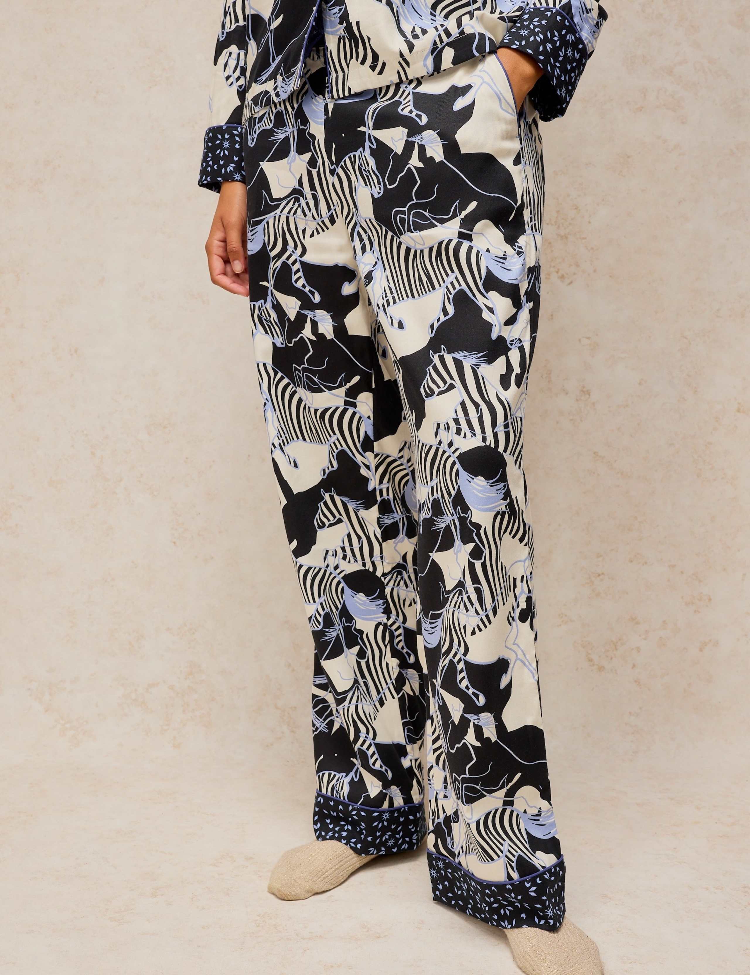 Cotton Rich Printed Pyjama Bottoms 3 of 6