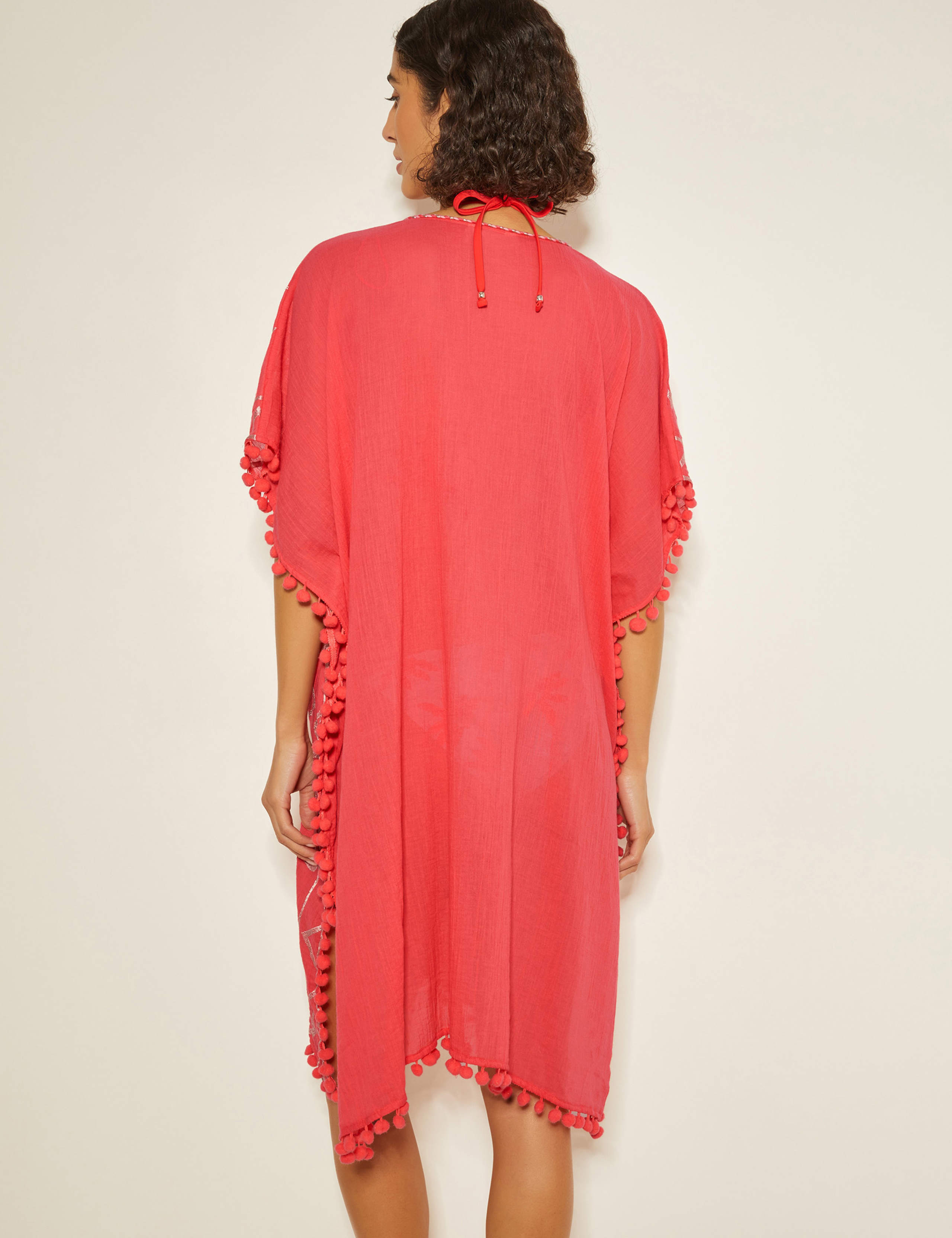 Pure Cotton Tassel Beach Cover Up Kaftan 4 of 4
