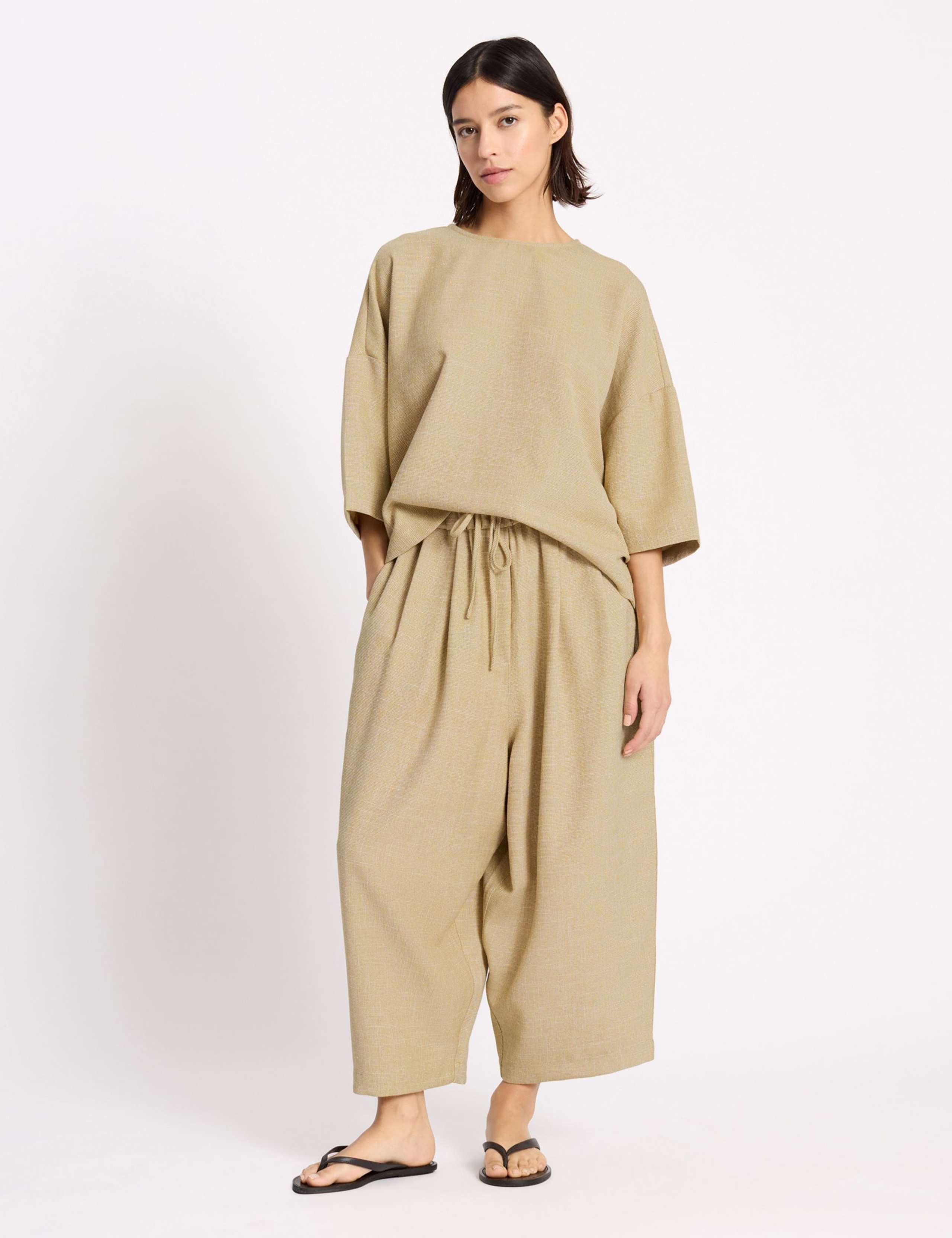 Woven Round Neck Top 3 of 6