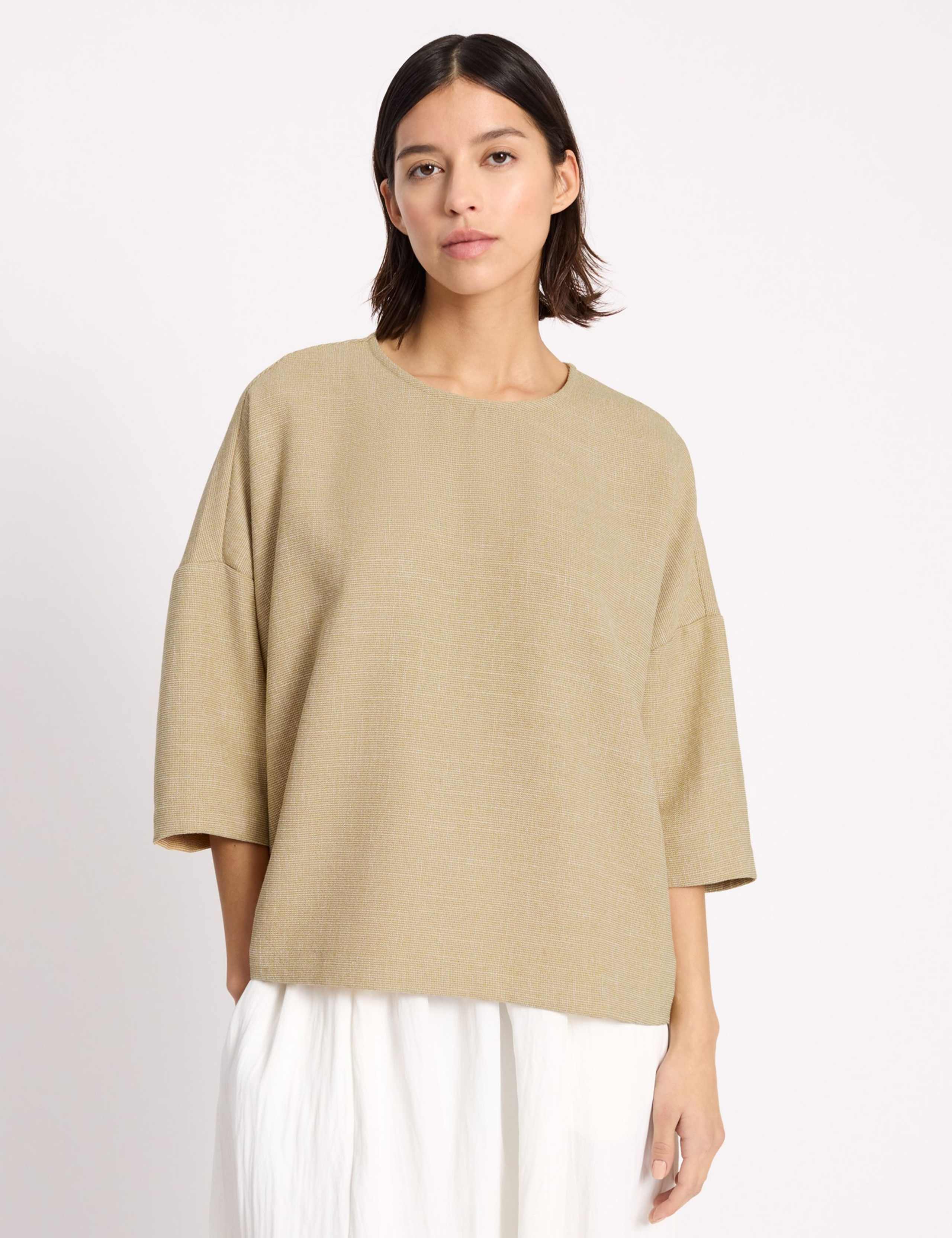 Woven Round Neck Top 4 of 6