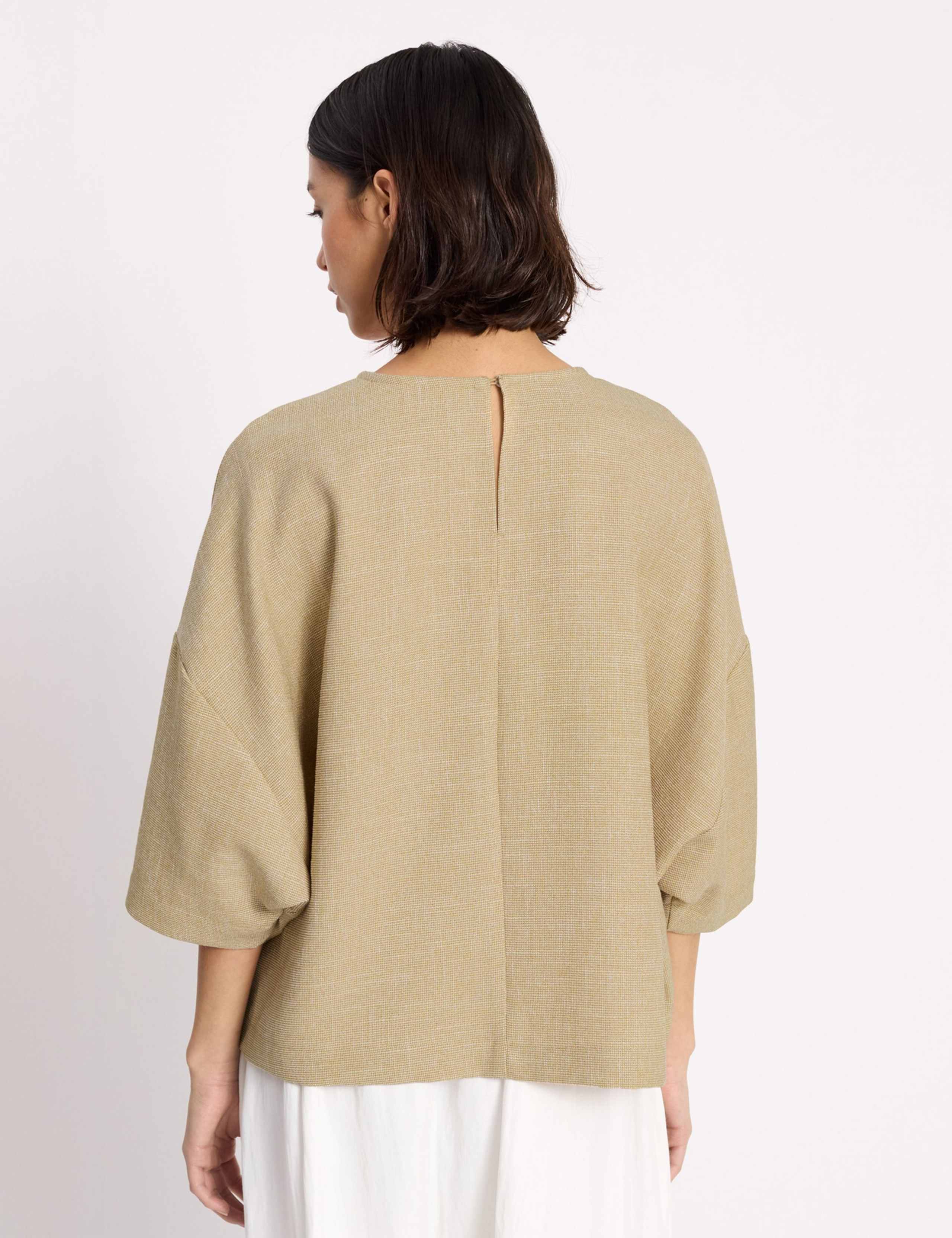 Woven Round Neck Top 5 of 6