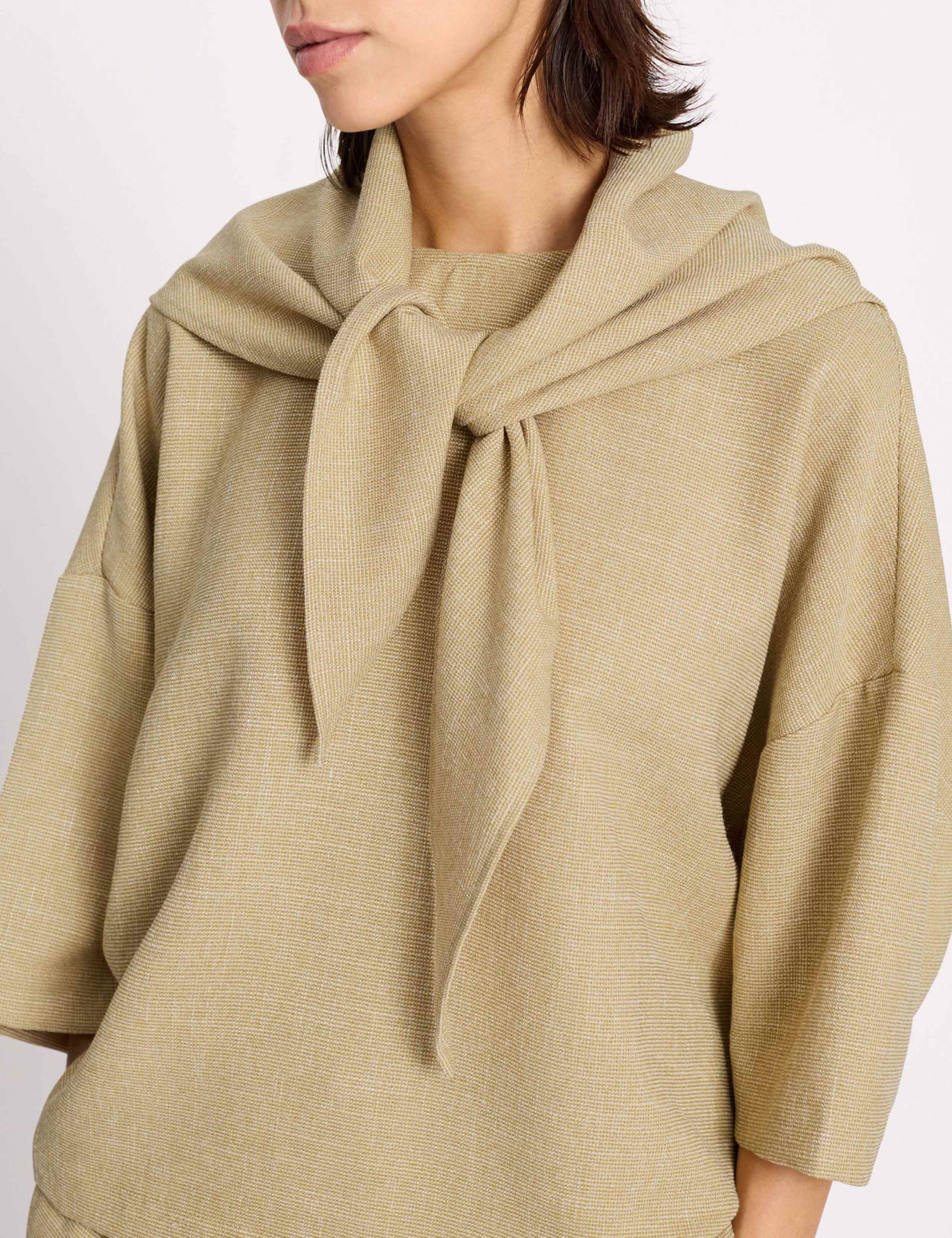Woven Round Neck Top 6 of 6