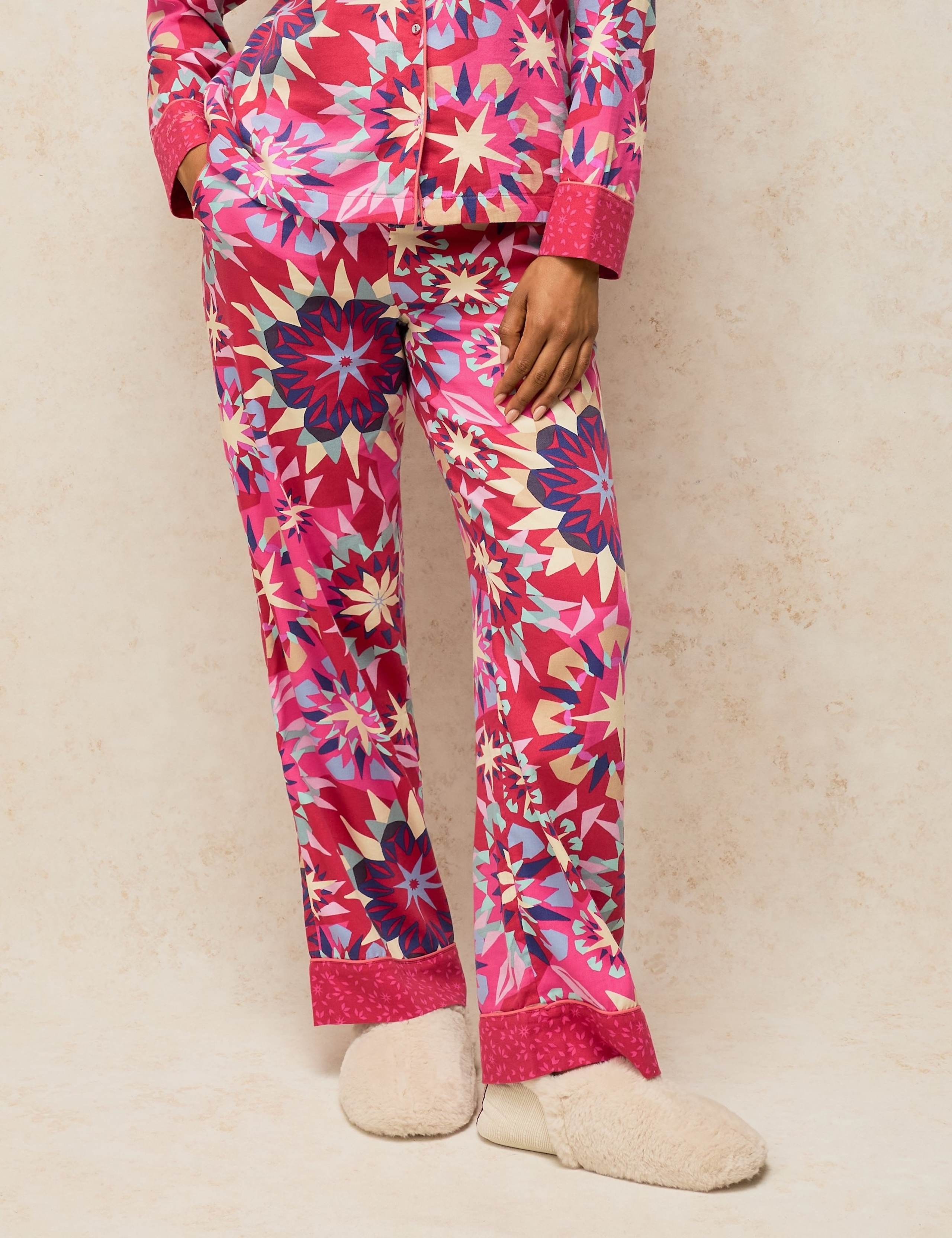 Cotton Rich Printed Pyjama Bottoms 3 of 6