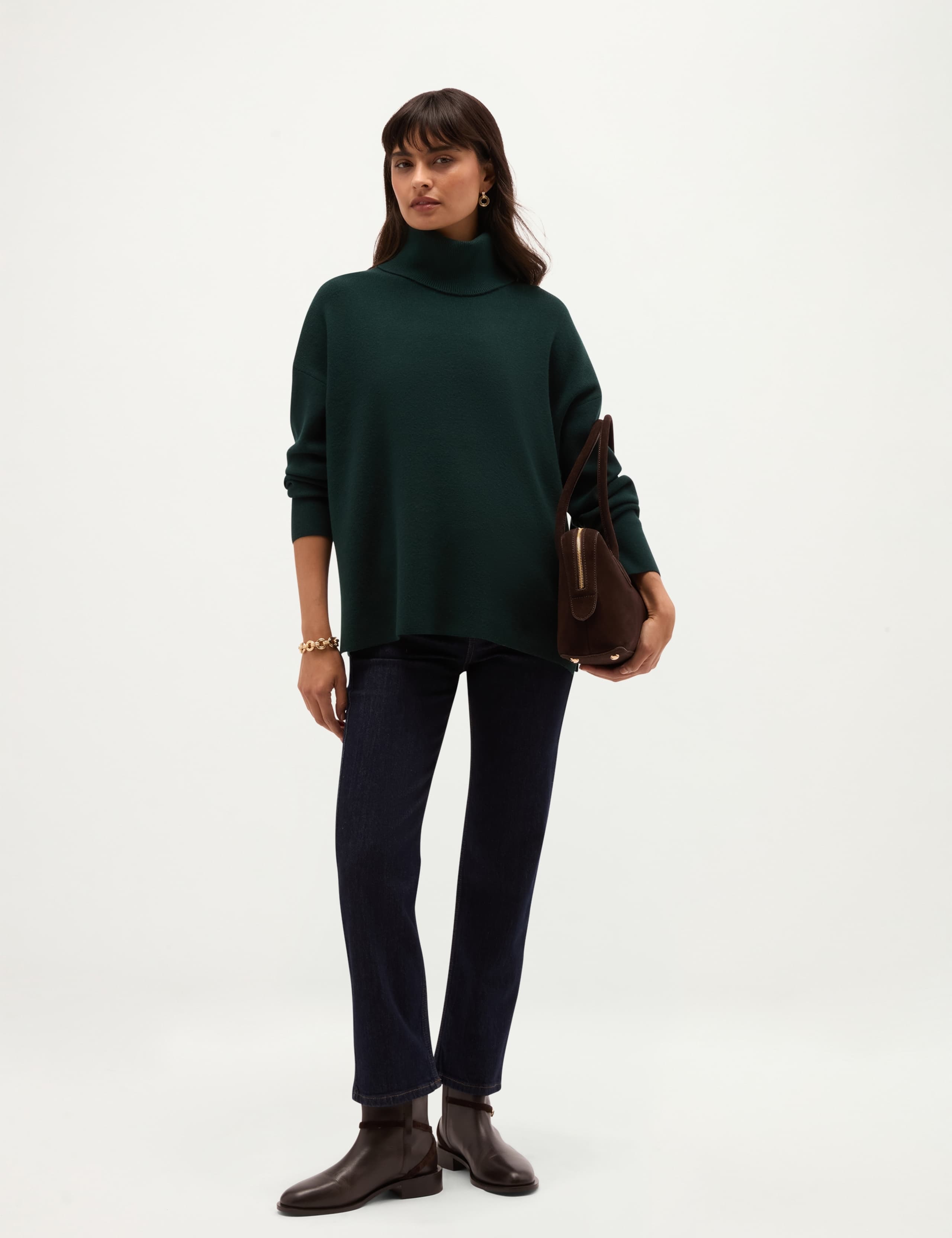 Roll Neck Jumper With Wool 4 of 6