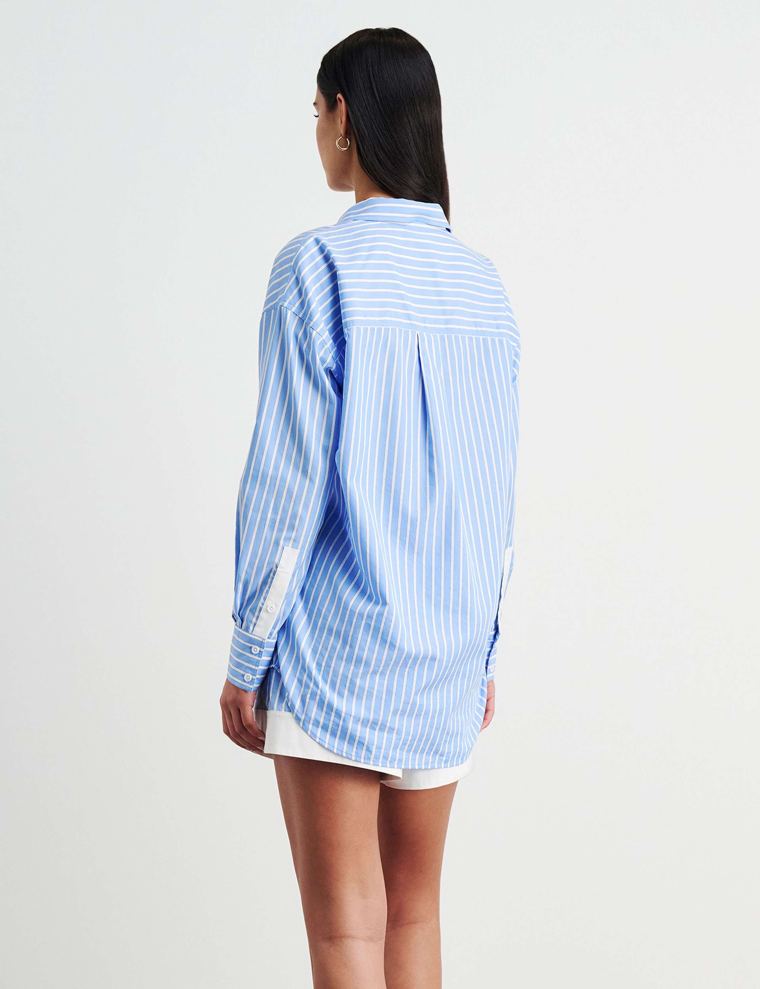 Cotton Rich Striped Collared Shirt 2 of 6