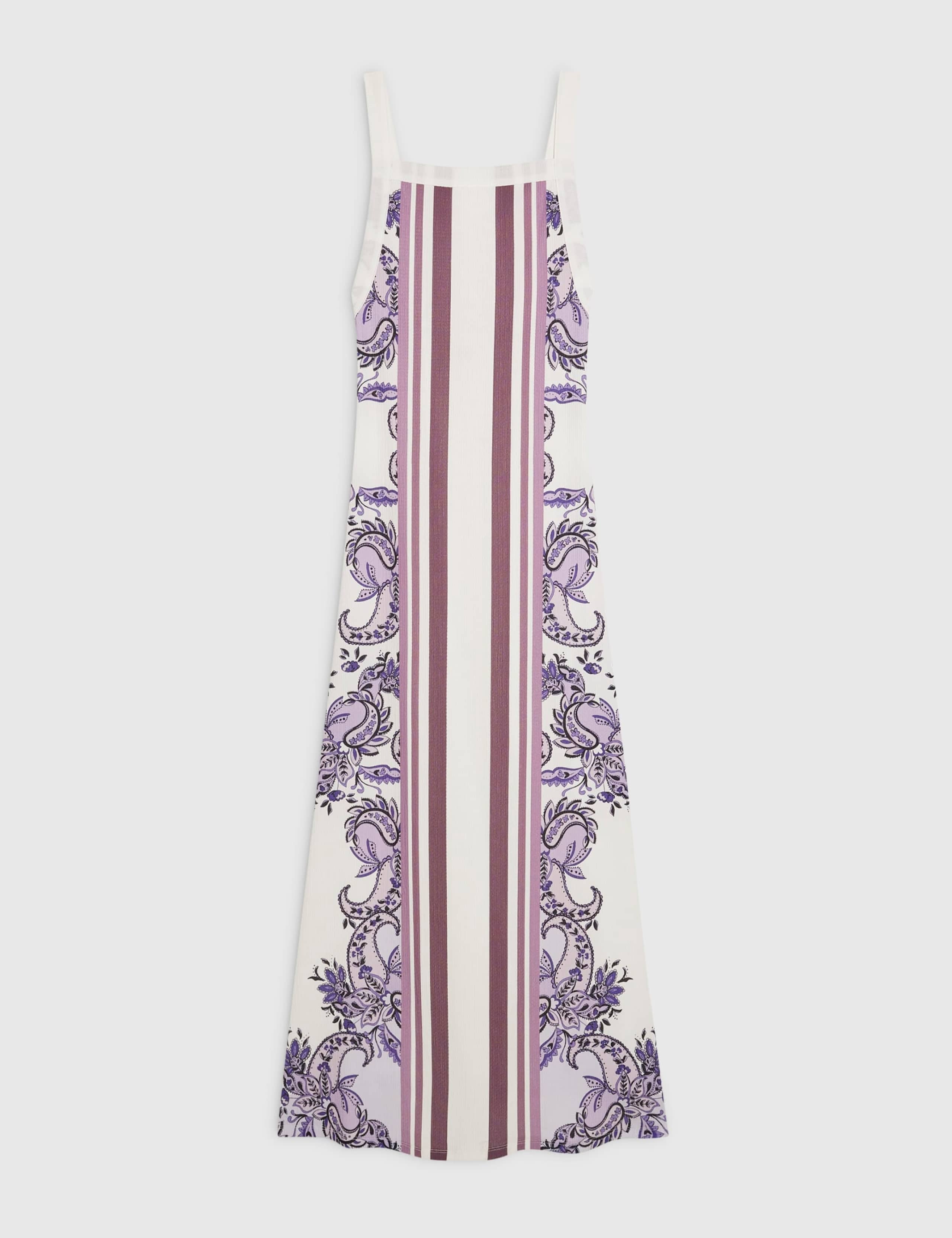 Pure Cotton Paisley Midi Column Dress 2 of 5