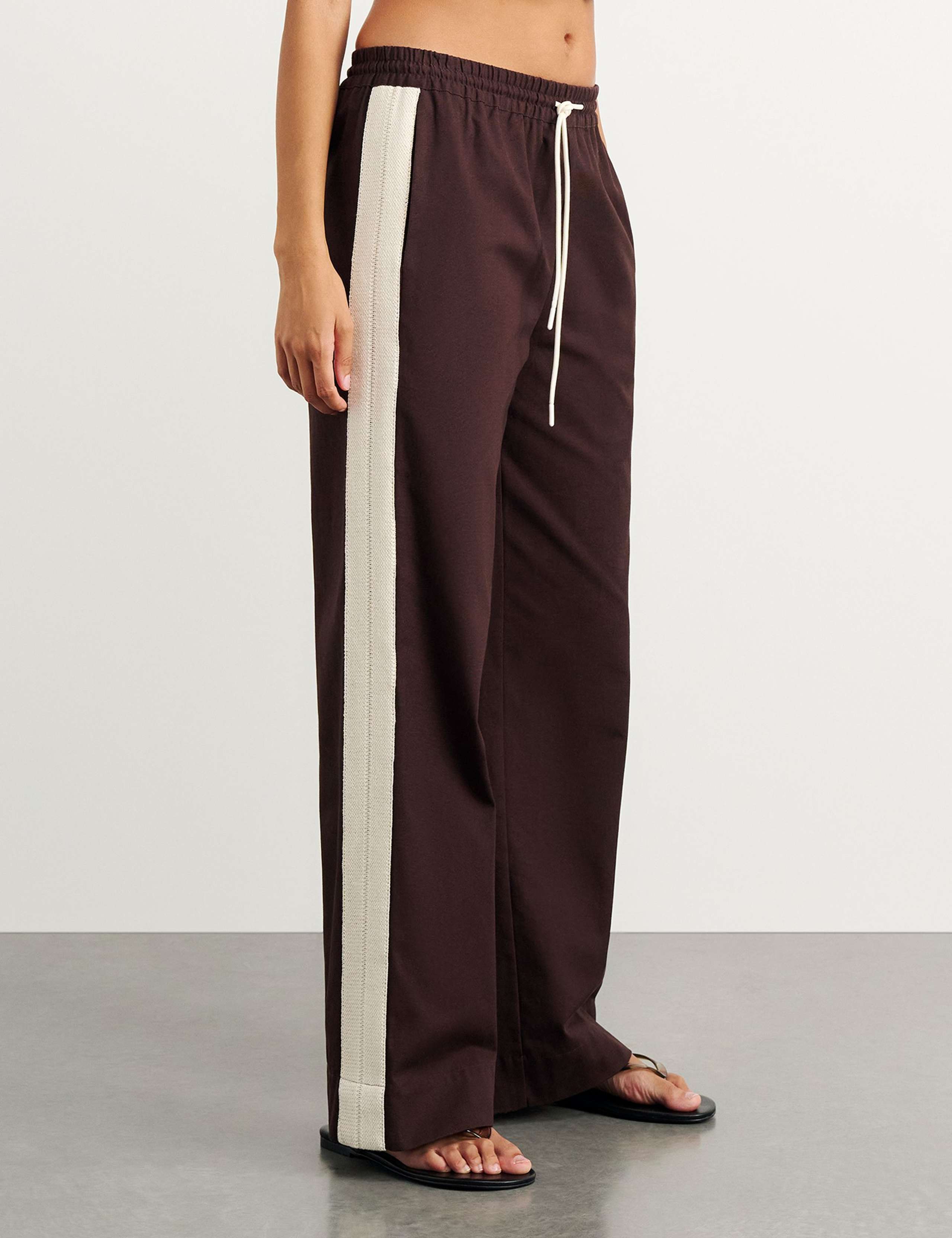 Canvas Side Stripe Wide Leg Trousers 3 of 7