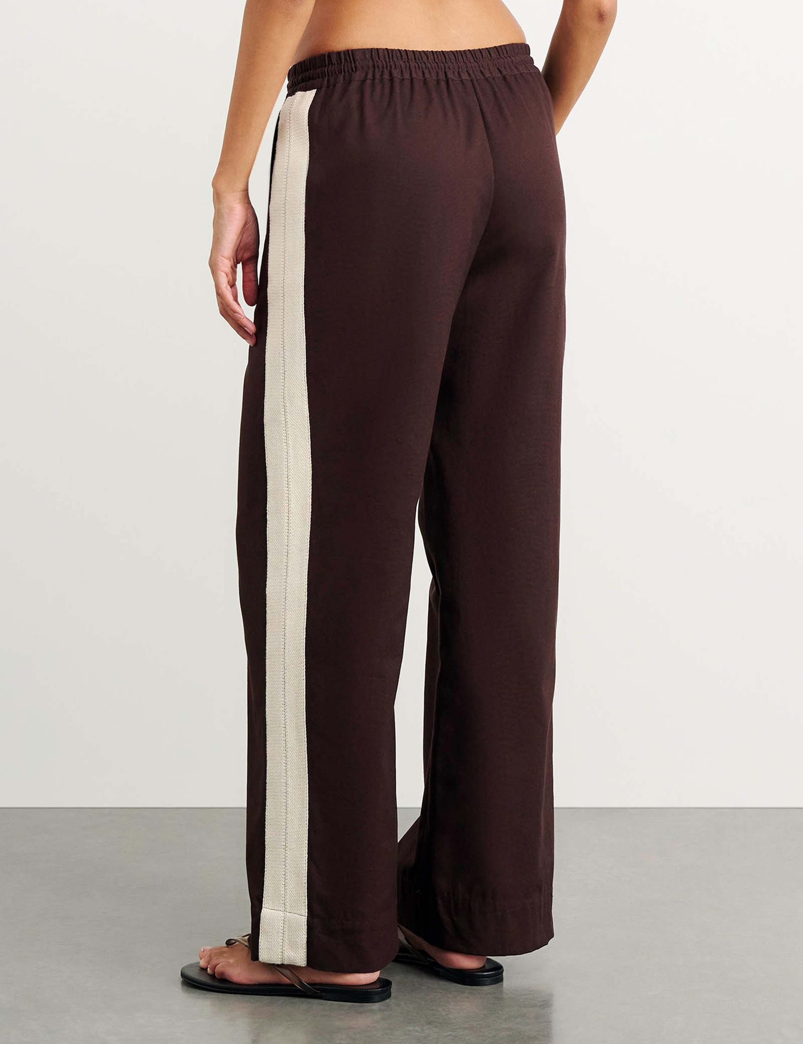Canvas Side Stripe Wide Leg Trousers 6 of 7