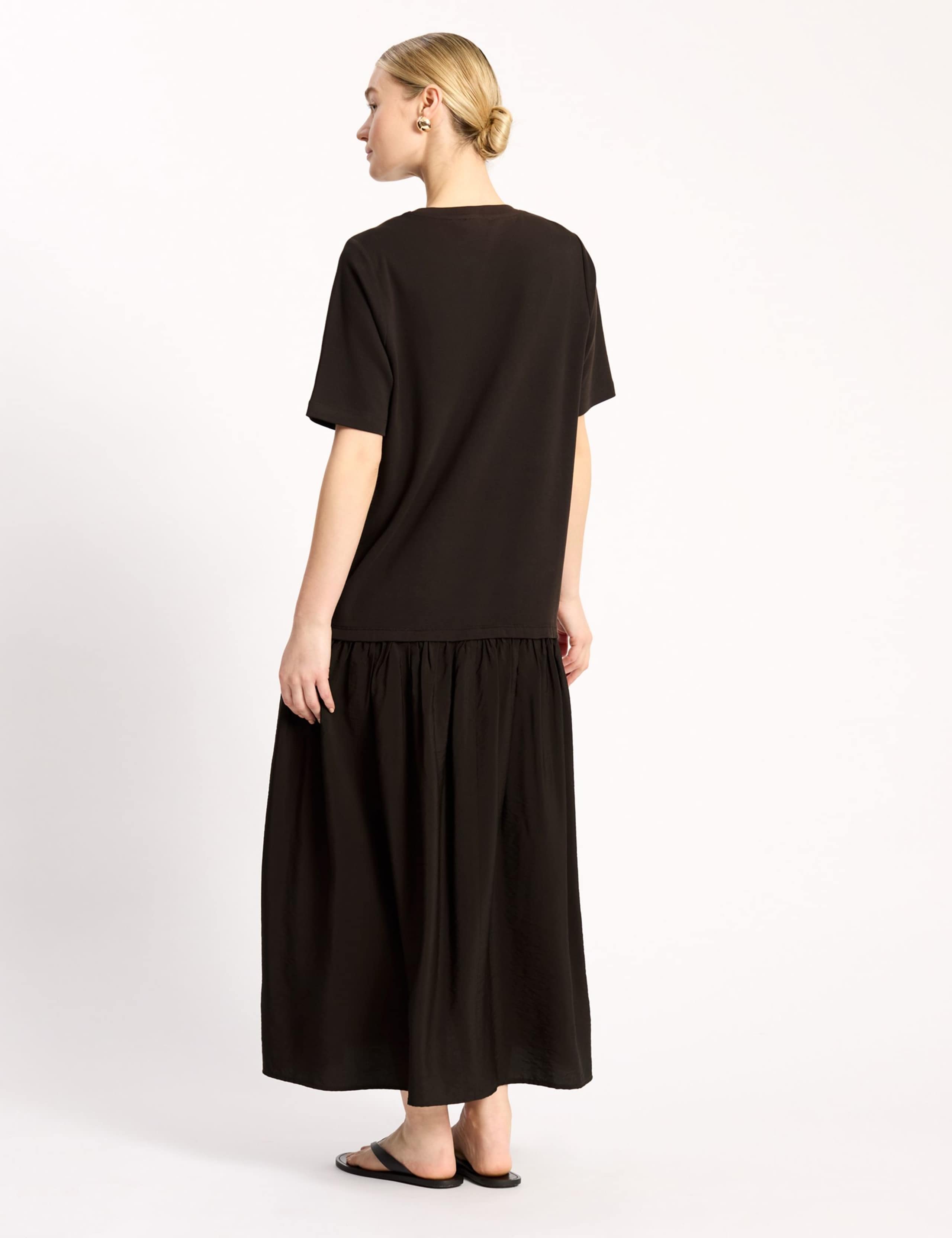 Jersey Boxy T-Shirt Dropped Waist Dress 3 of 4