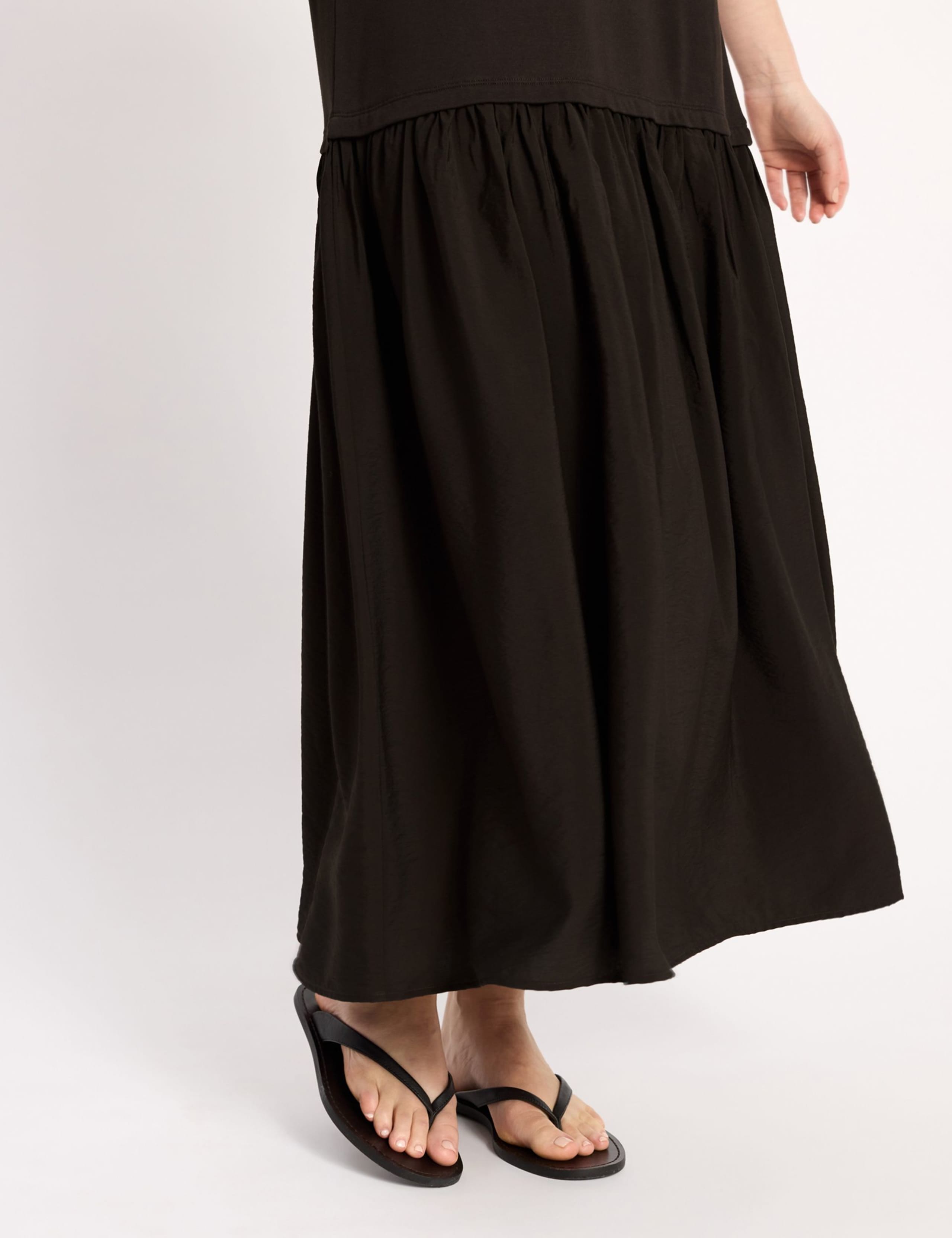 Jersey Boxy T-Shirt Dropped Waist Dress 4 of 4