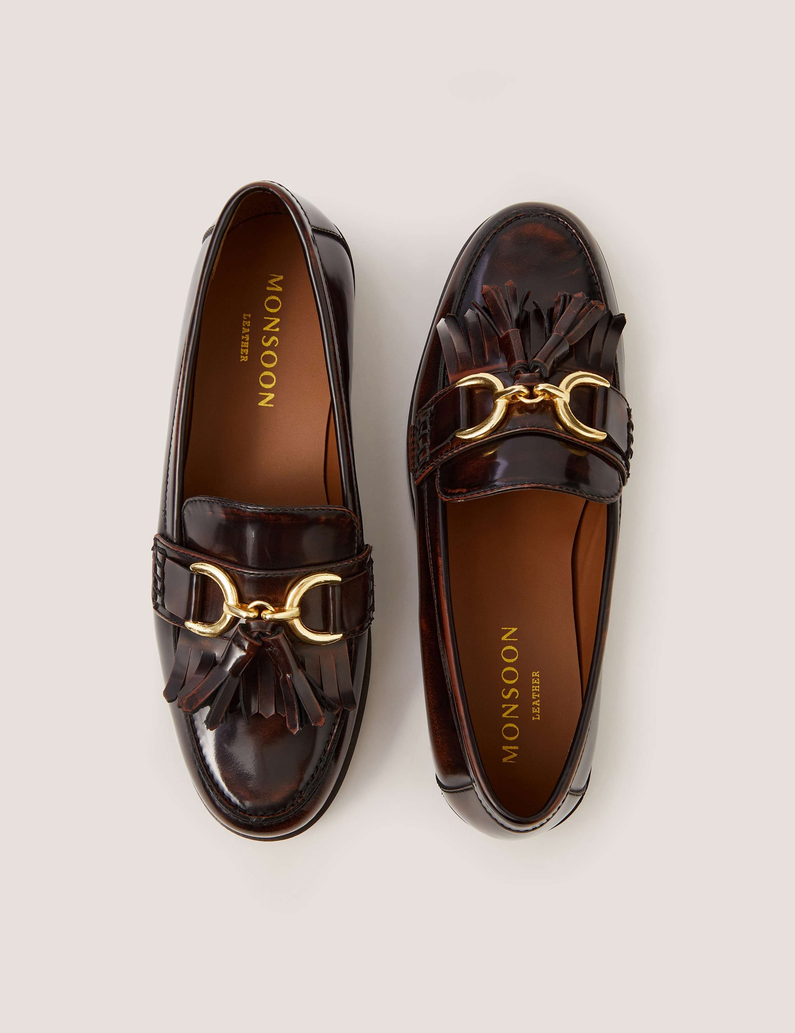 Patent Tassel Flat Loafers 2 of 3