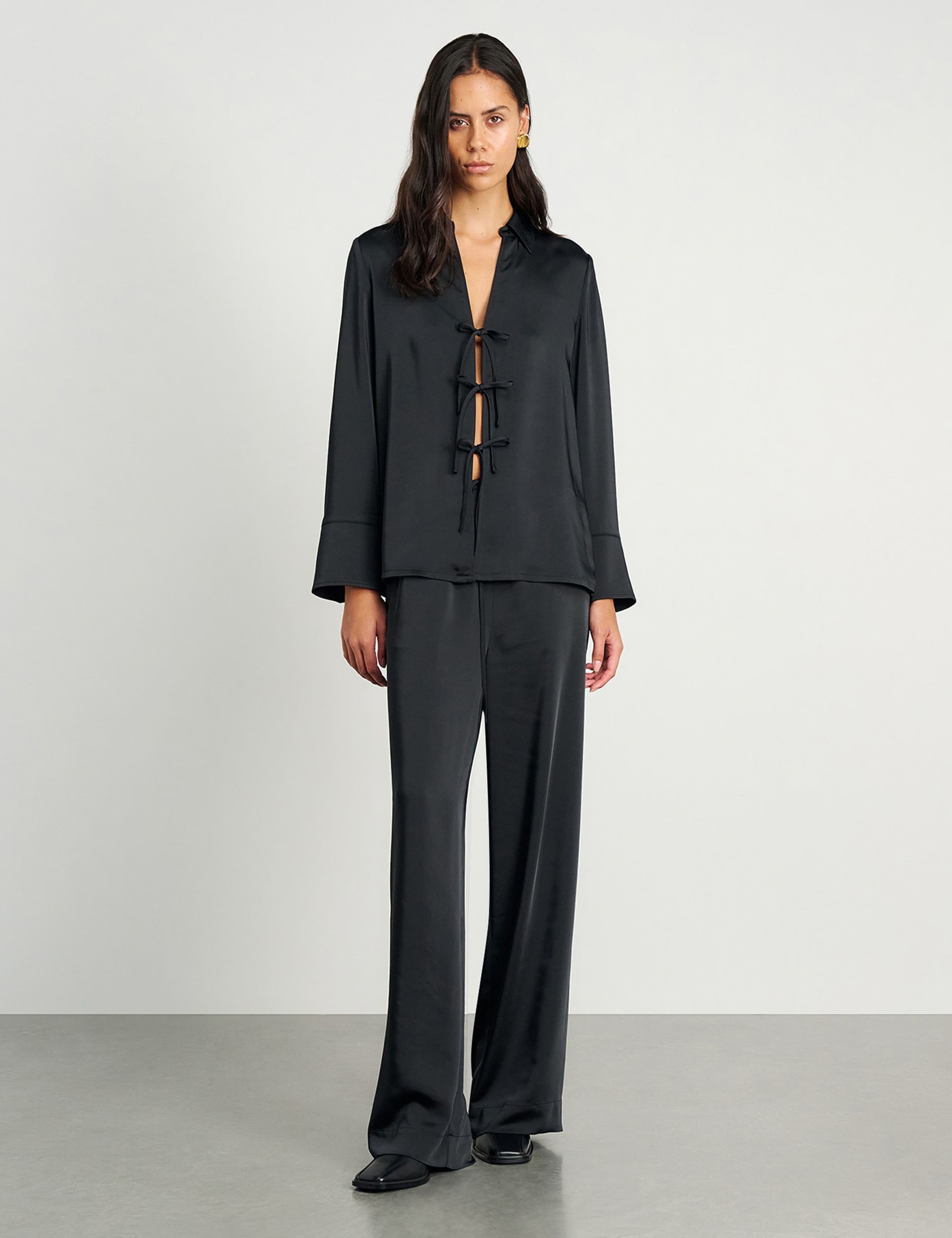 Drawstring Wide Leg Trousers 4 of 7